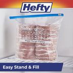 Hefty Calendar Slider Freezer Bags – Date Label & Seal

