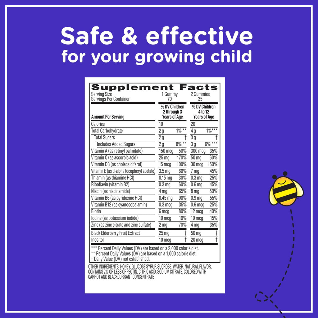 Zarbee's Complete Kids Multivitamin Gummies | Immune Support

