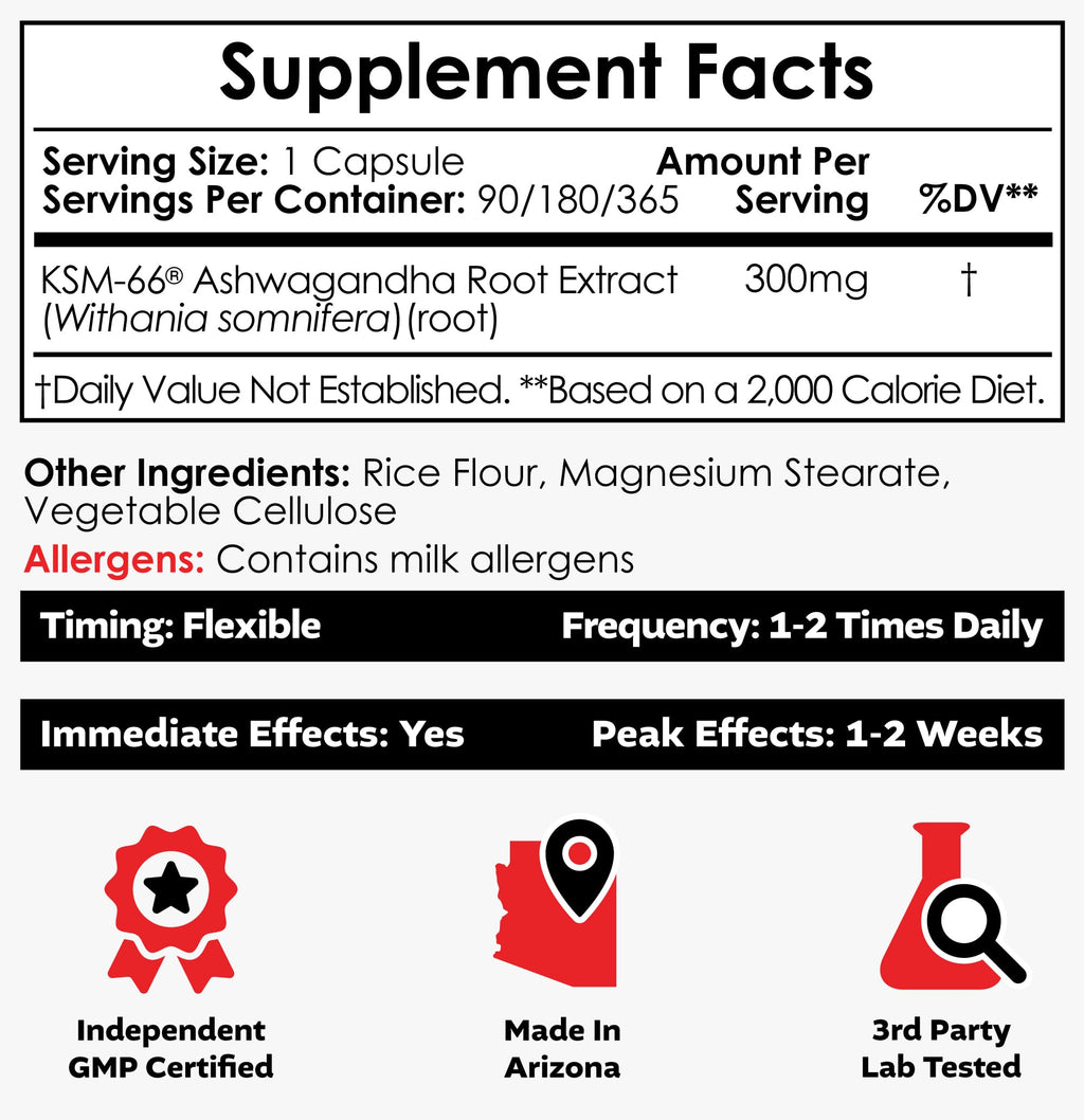 Nootropics Depot KSM-66 Ashwagandha Capsules | Adaptogen

