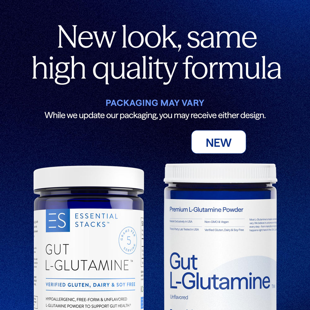 Essential Stacks L-Glutamine Powder Made in USA

