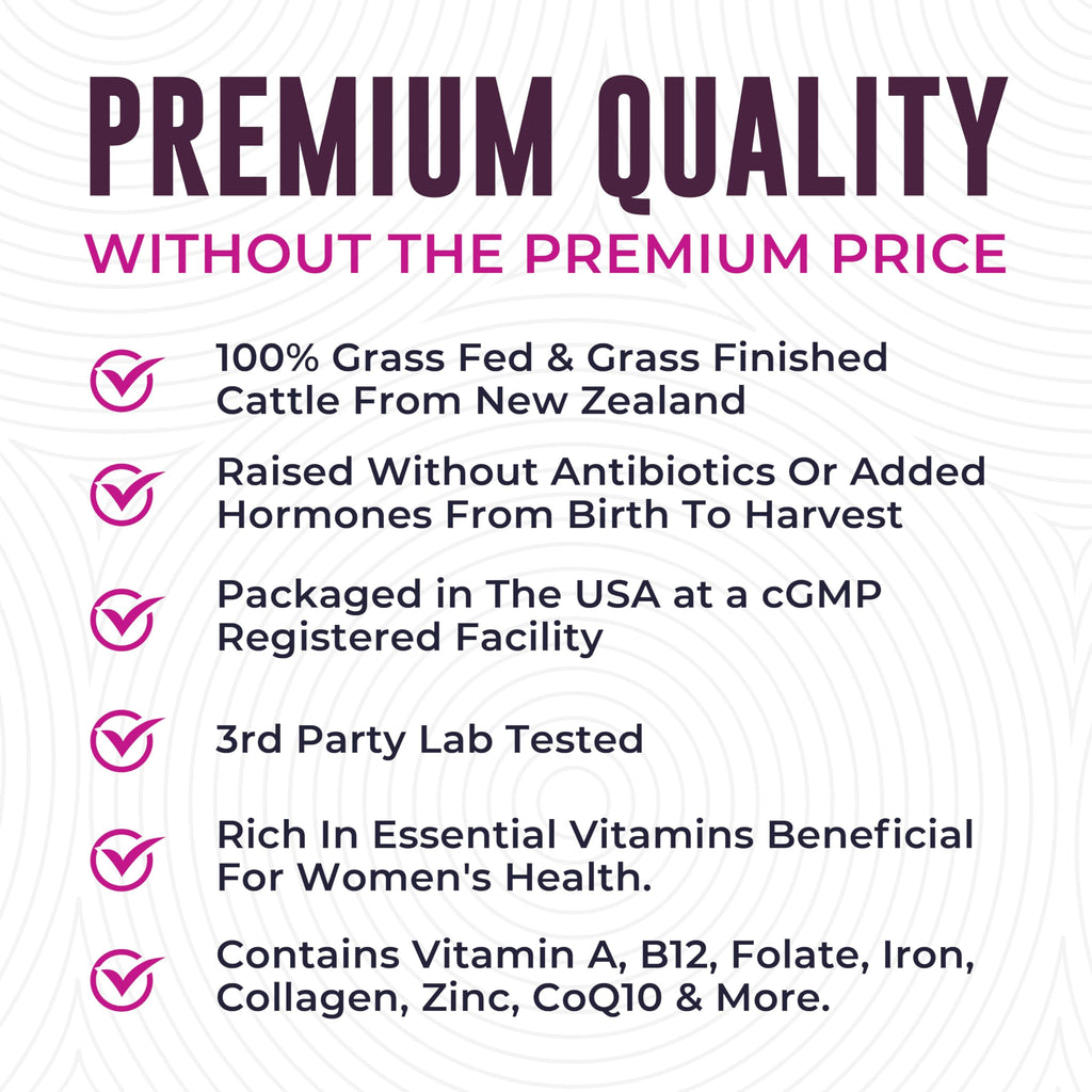 Beef-Derived Women's Wellness Supplement

