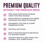Beef-Derived Women's Wellness Supplement

