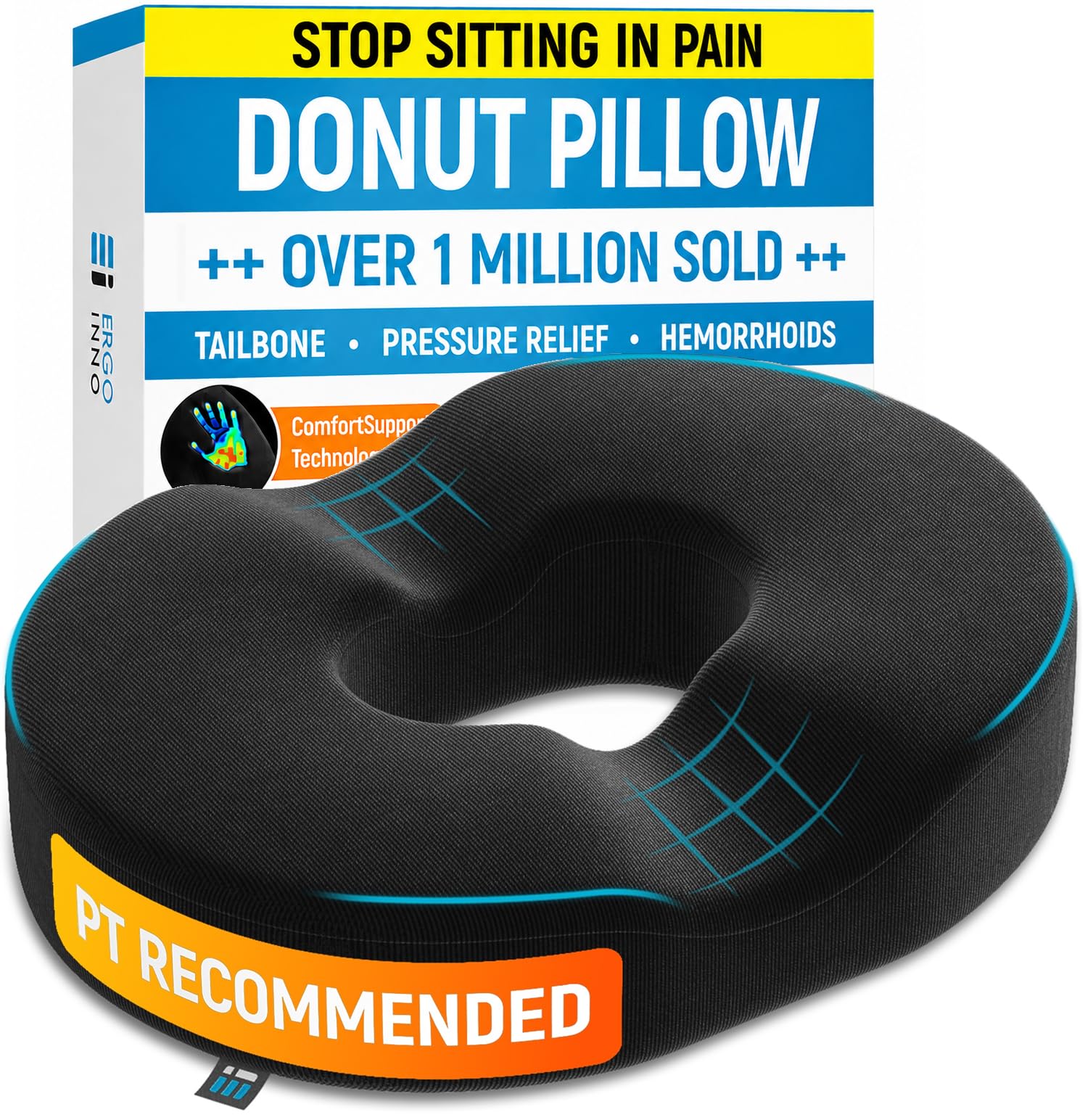 Donut Seat Cushion for Tailbone Pain Relief | Coccyx Comfort

