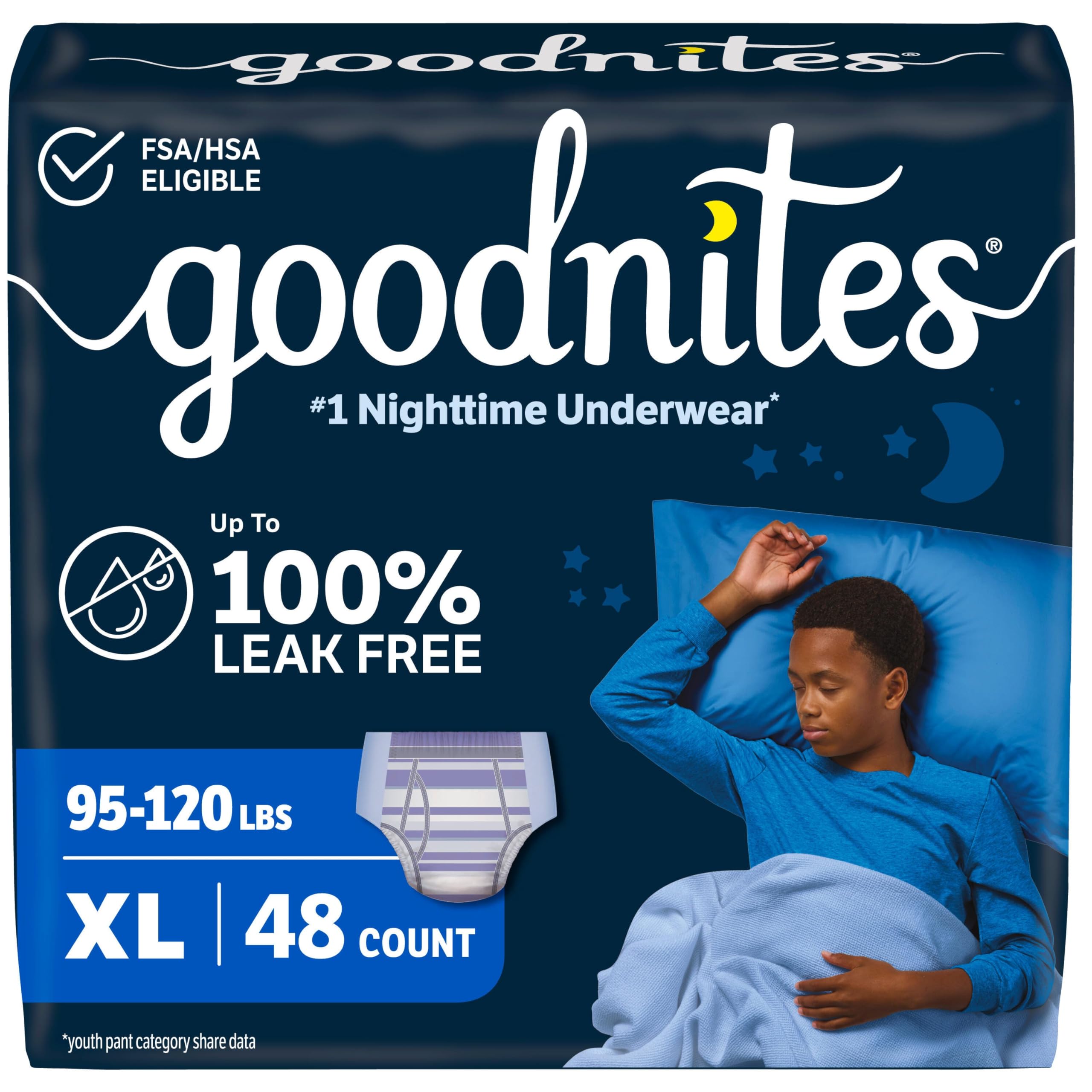 Goodnites Nighttime Bedwetting Underwear for Boys