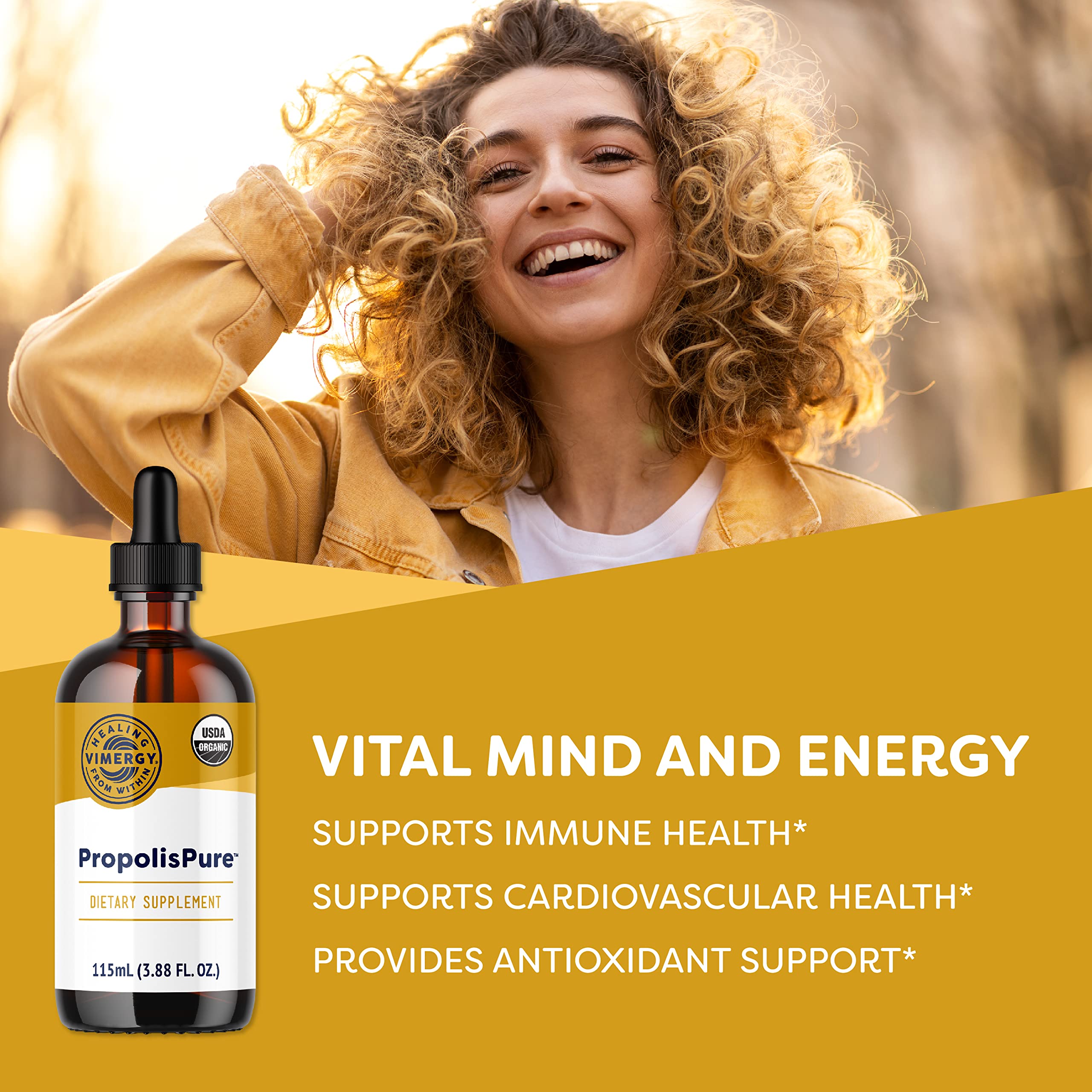 Vimergy PropolisPure Propolis Extract for Immune Support

