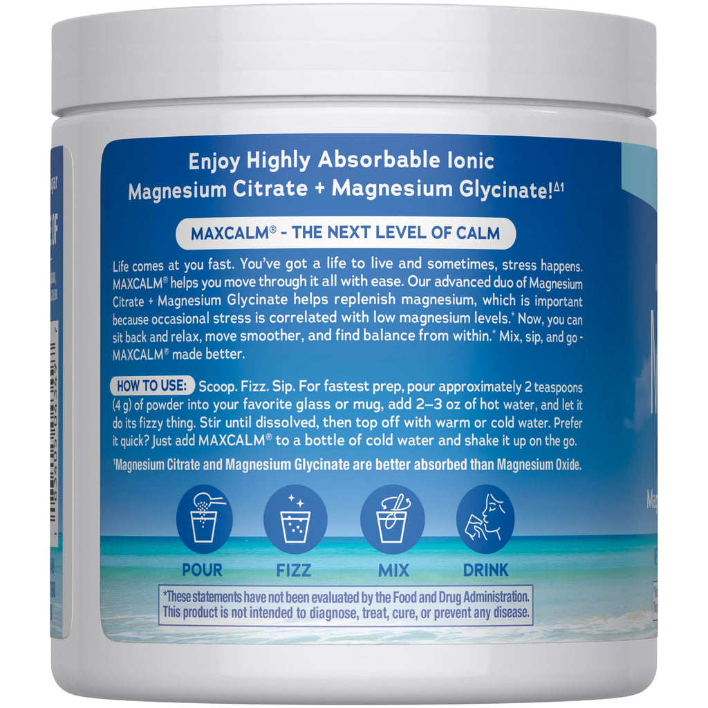 Natural Vitality Magnesium Powder MaxCalm

