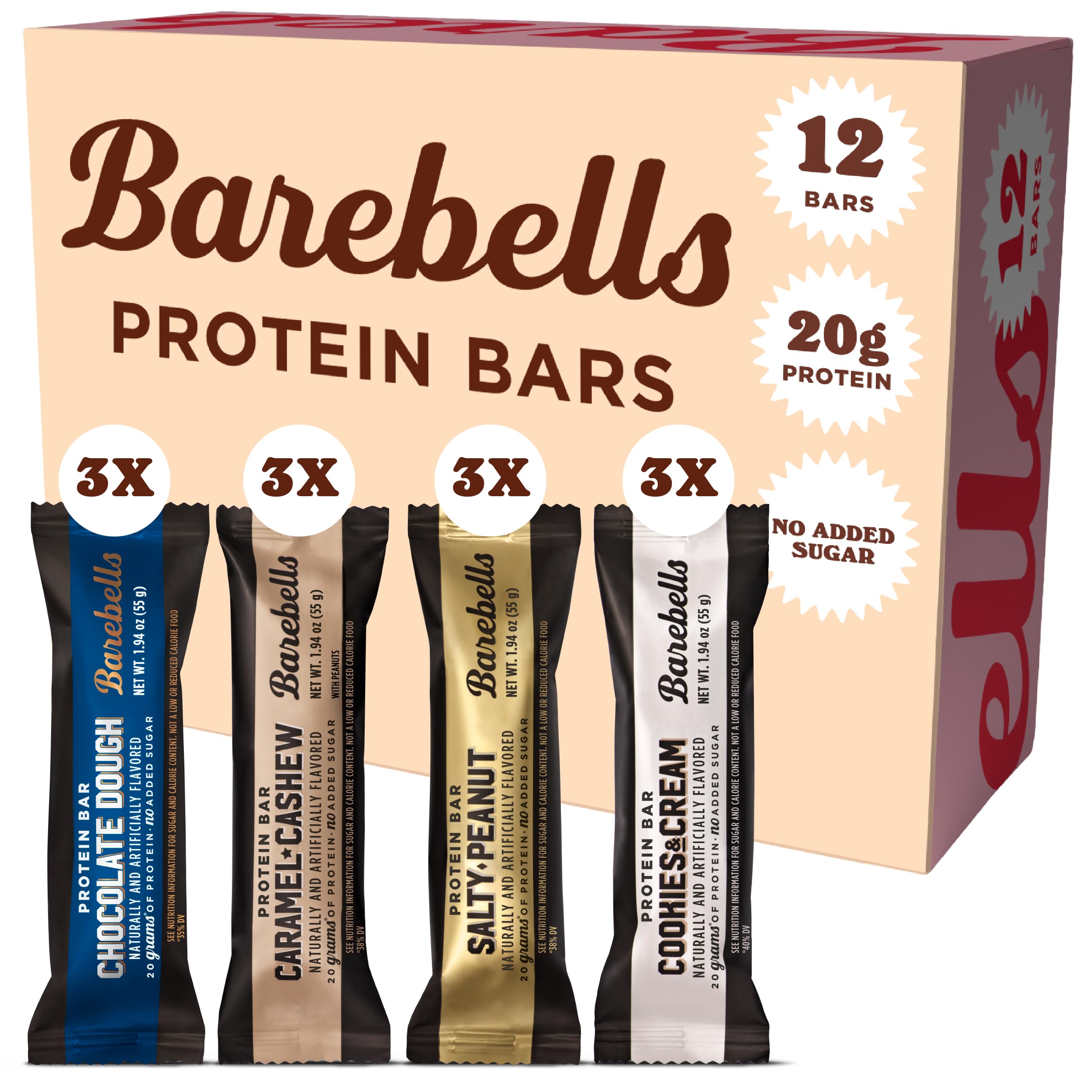 Barebells Protein Bar - 20g Protein, No Added Sugar - High Protein Snack