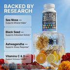 Clean Nutra 15-in-1 Sea Moss & Black Seed Oil

