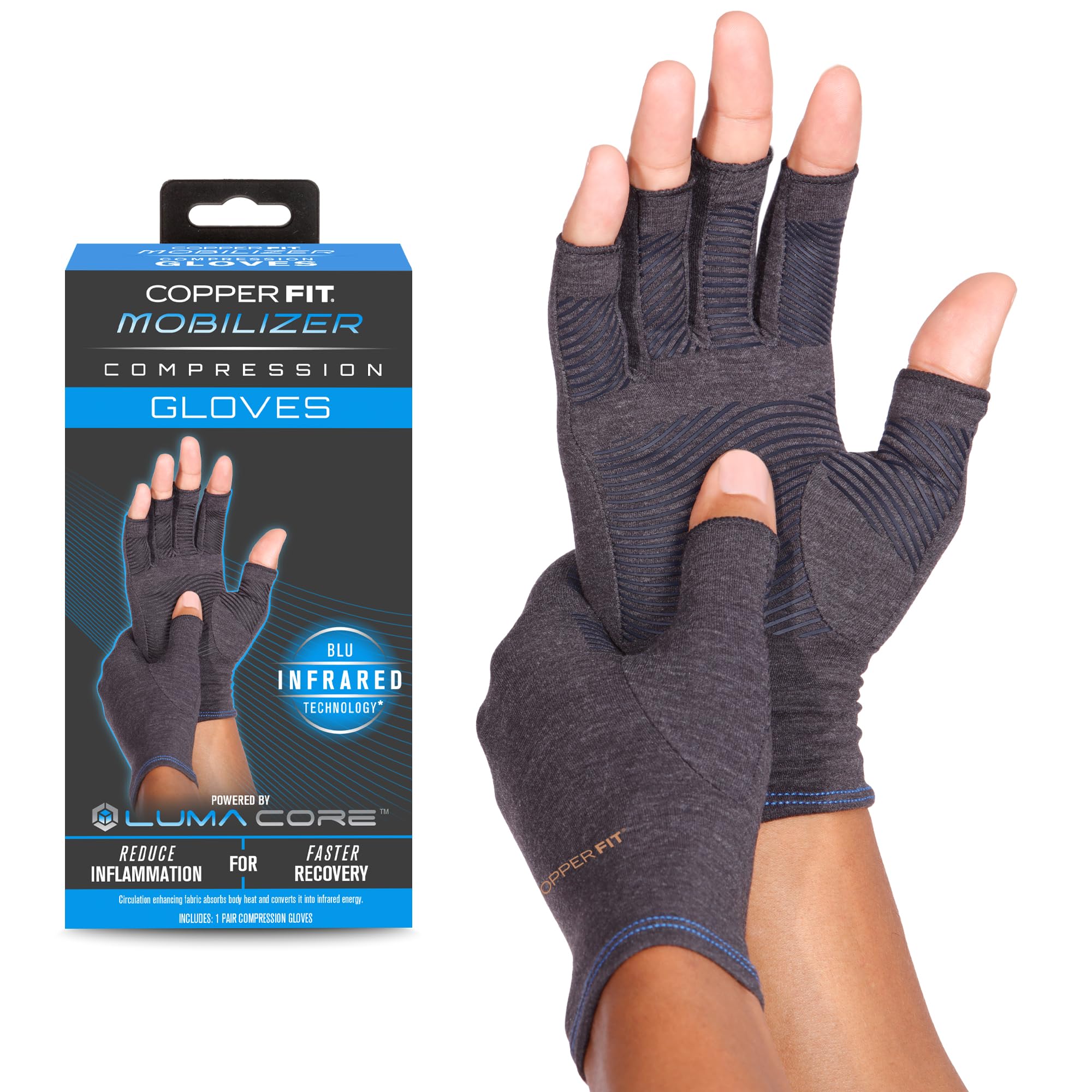 Copper Fit Mobilizer Hand Compression Gloves for Arthritis

