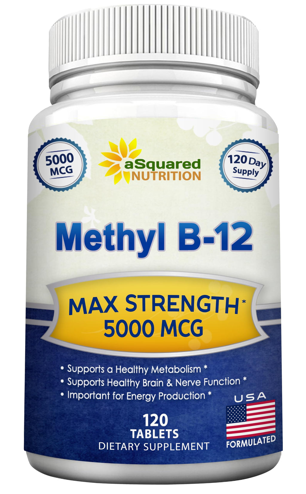 Vitamin B12 Methylcobalamin Supplement by aSquared Nutrition

