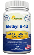 Vitamin B12 Methylcobalamin Supplement by aSquared Nutrition


