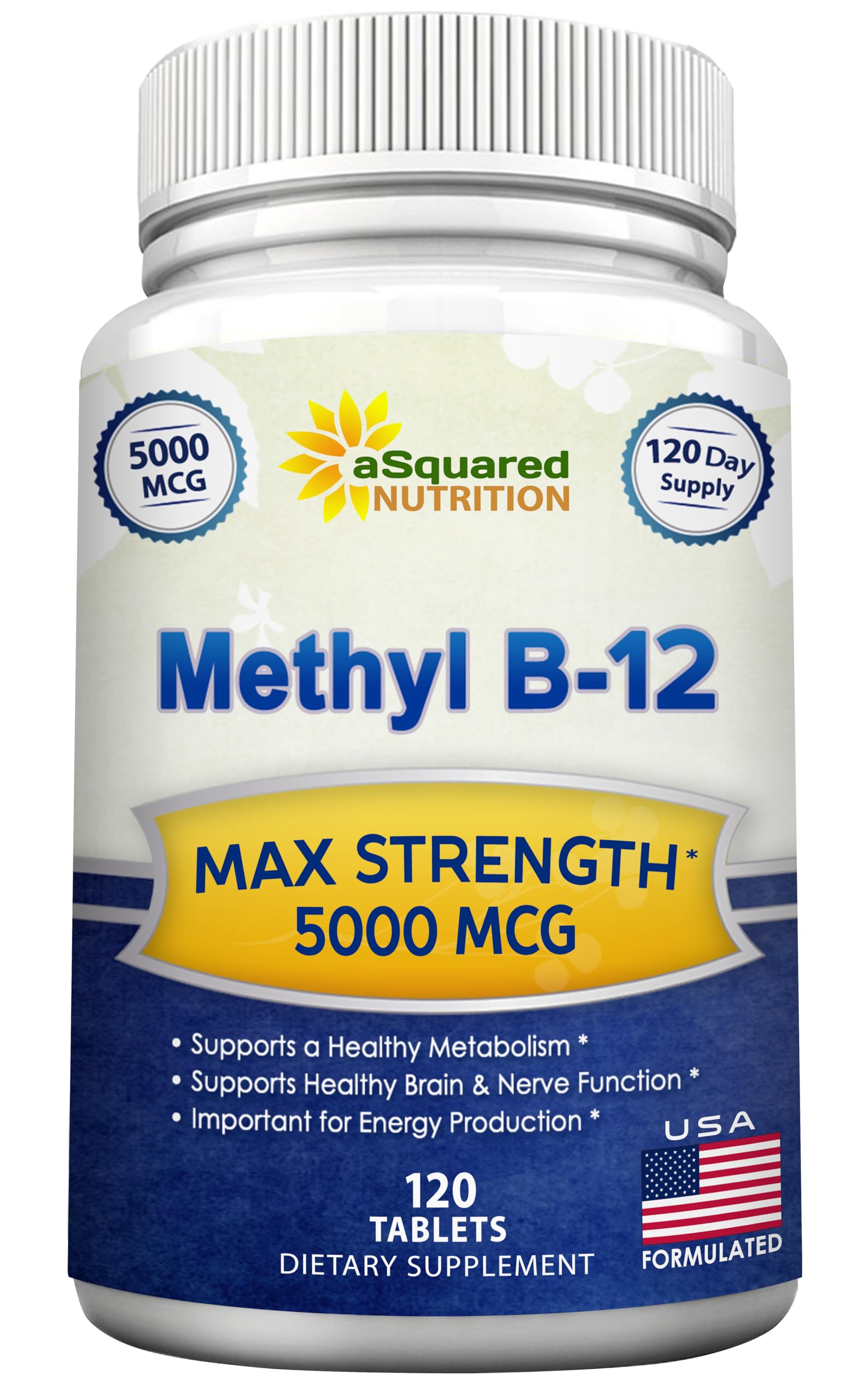 Vitamin B12 Methylcobalamin Supplement by aSquared Nutrition

