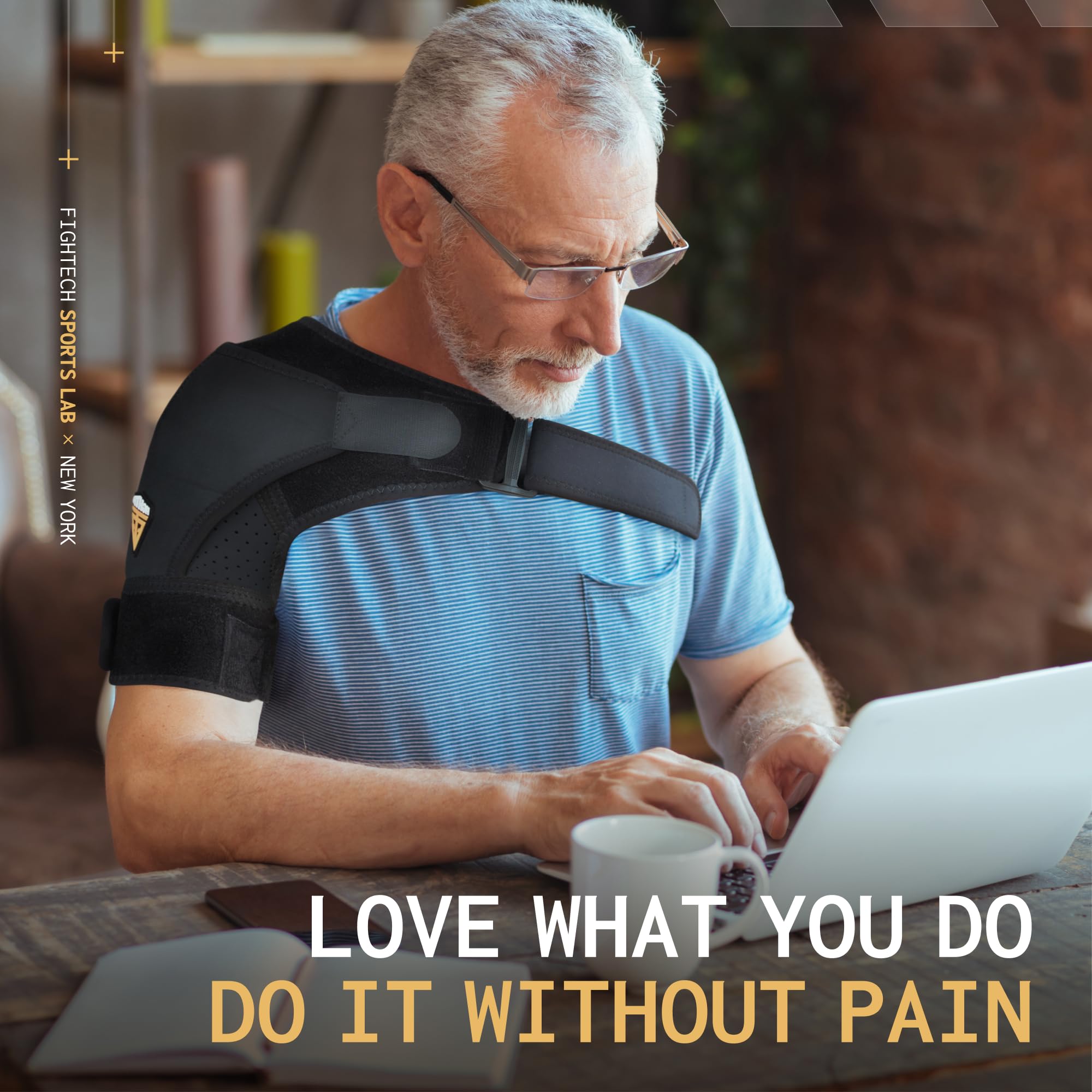 FIGHTECH Rotator Cuff Shoulder Brace for Men and Women

