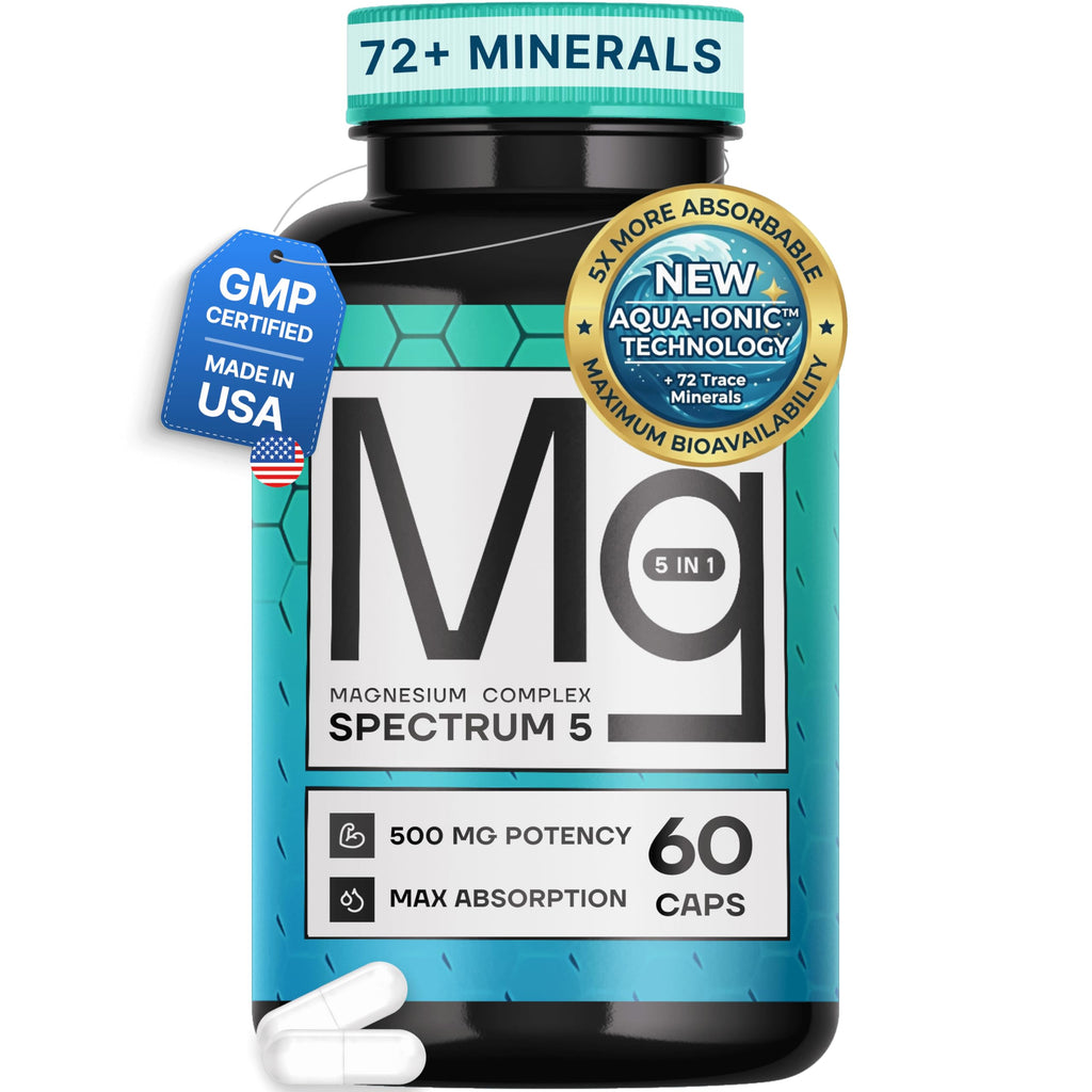 Spectrum Magnesium 5-in-1 with 72 Trace Minerals

