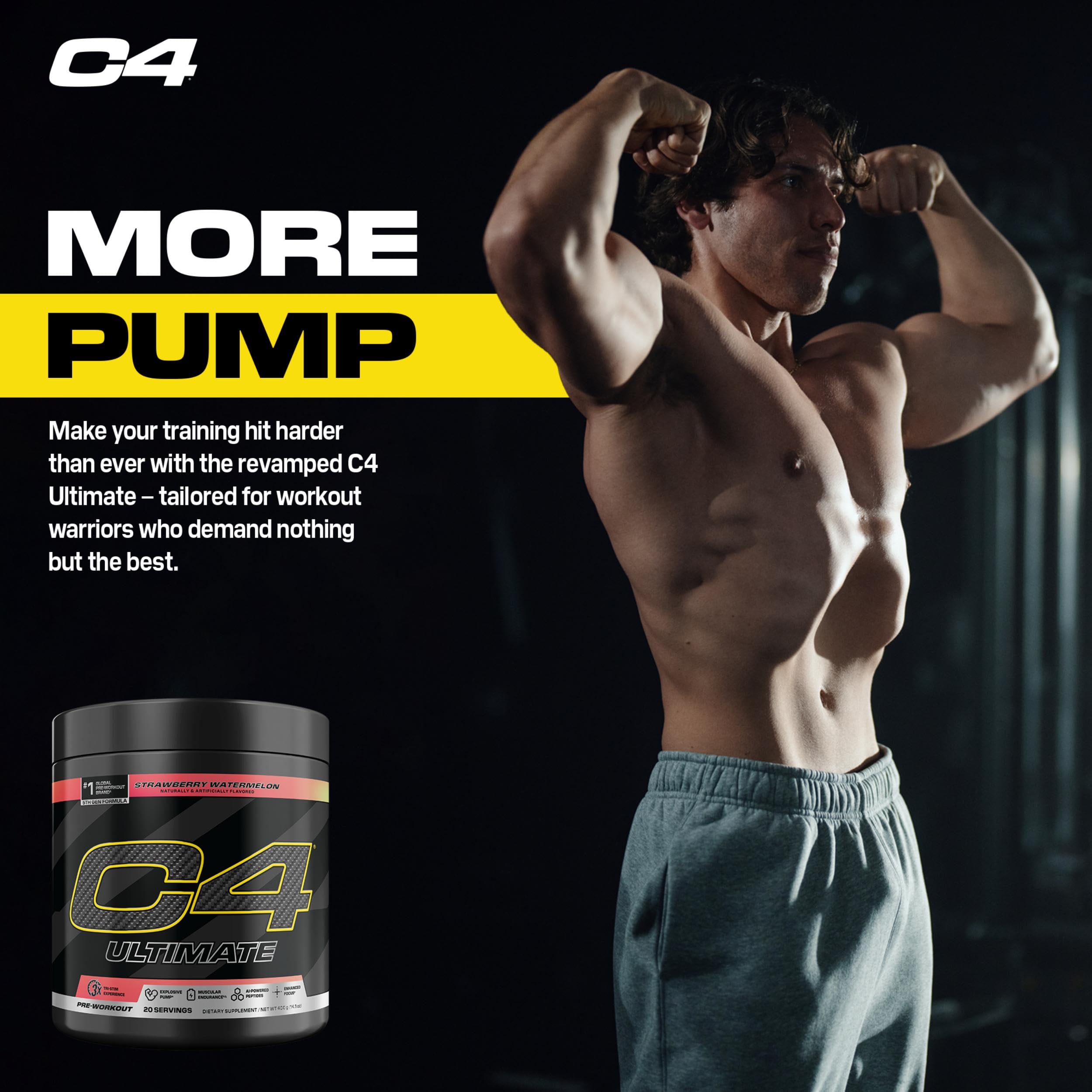 C4 Ultimate Pre Workout Powder - Energy & Endurance

