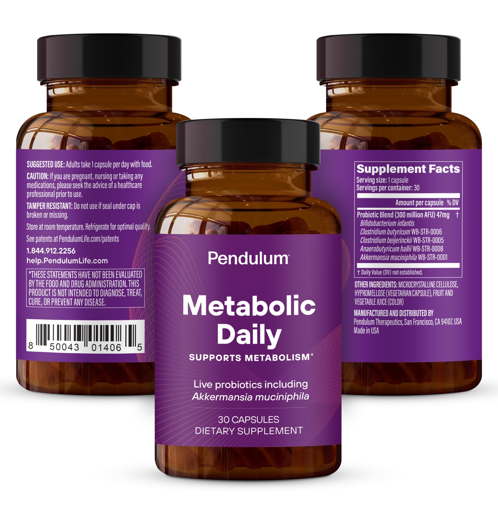 Pendulum Metabolic Daily Probiotic with Akkermansia

