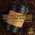 RACETOP Disposable Coffee Cups with Lids and Sleeves


