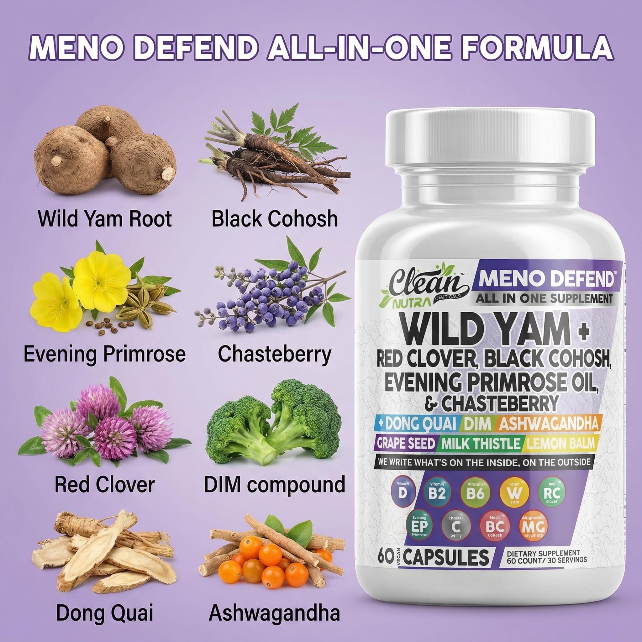 Clean Nutra Menopause Support Supplement for Women

