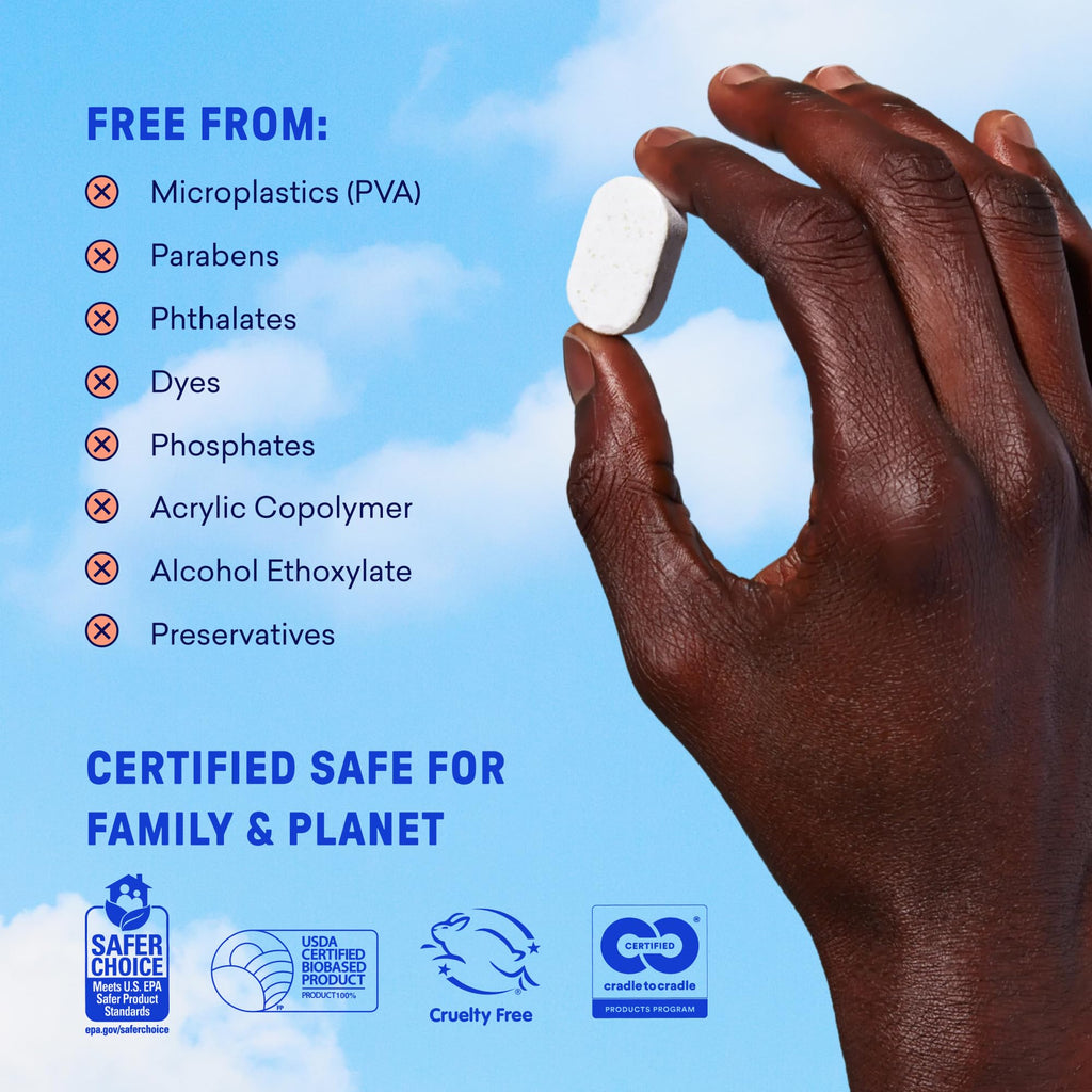 BLUELAND Plastic-Free Dishwasher Detergent Tablets

