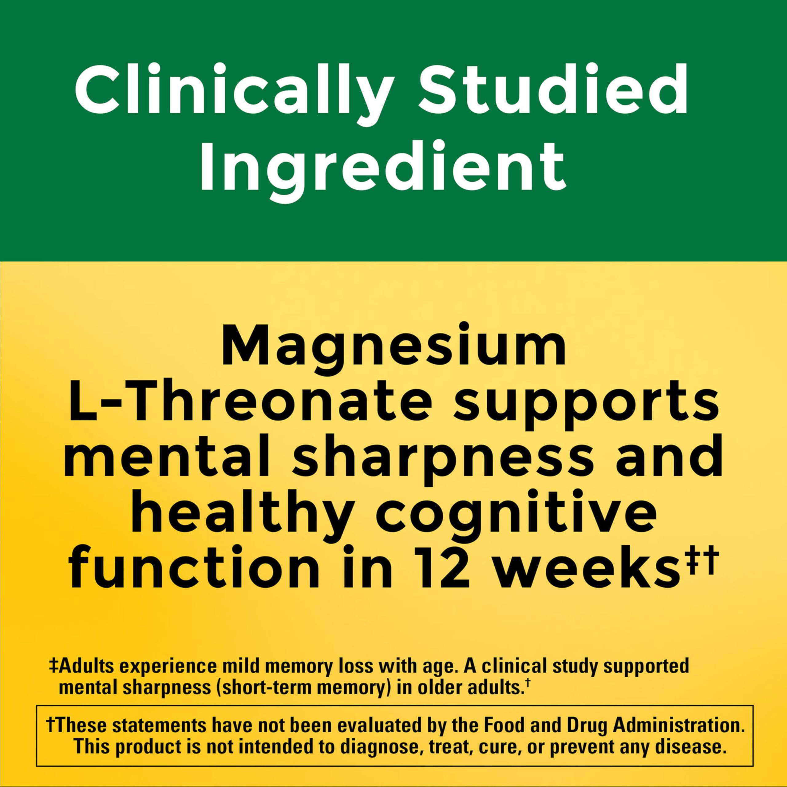 Nature Made Magnesium L-Threonate with Vitamin C & D3

