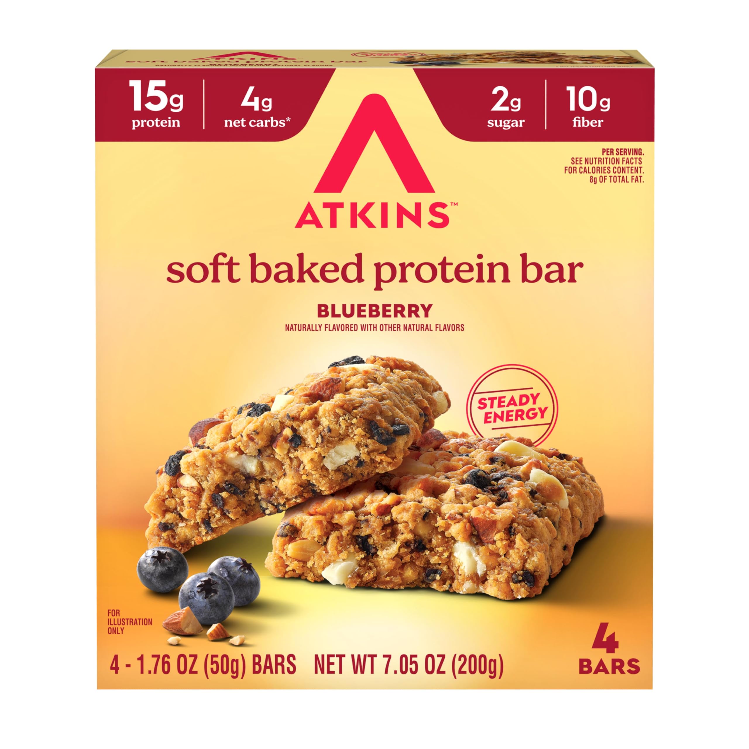 Atkins Soft Baked Protein Bars High Protein Snack

