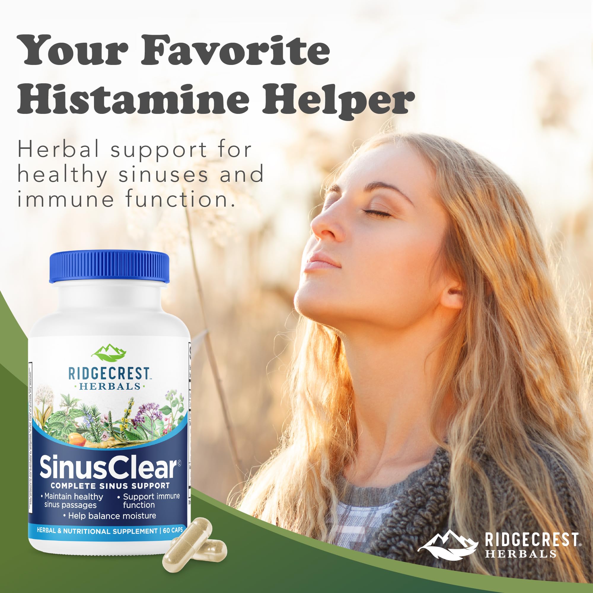 RidgeCrest SinusClear Herbal Sinus Support

