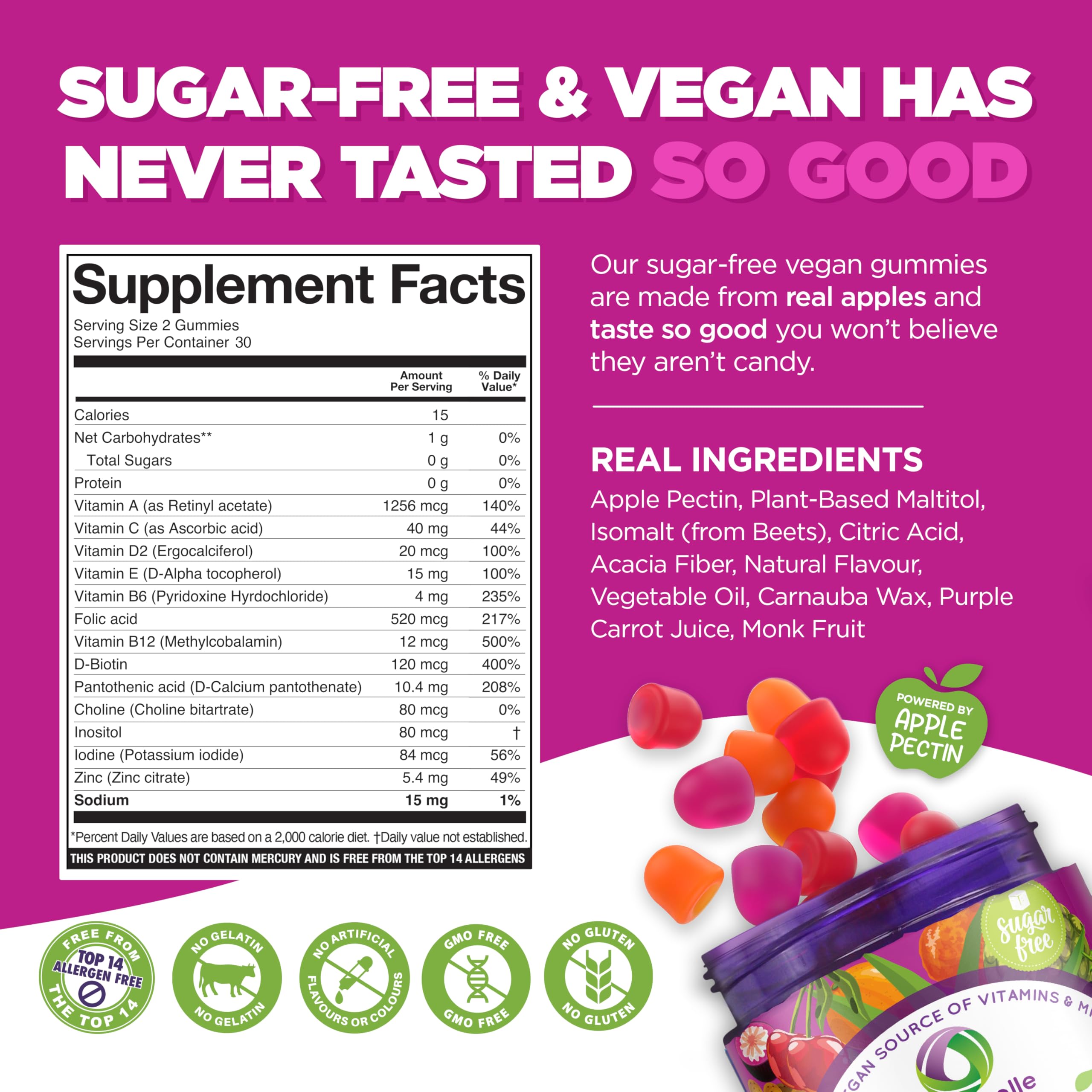 Nutramin Vegan Multivitamin Gummies for Immunity

