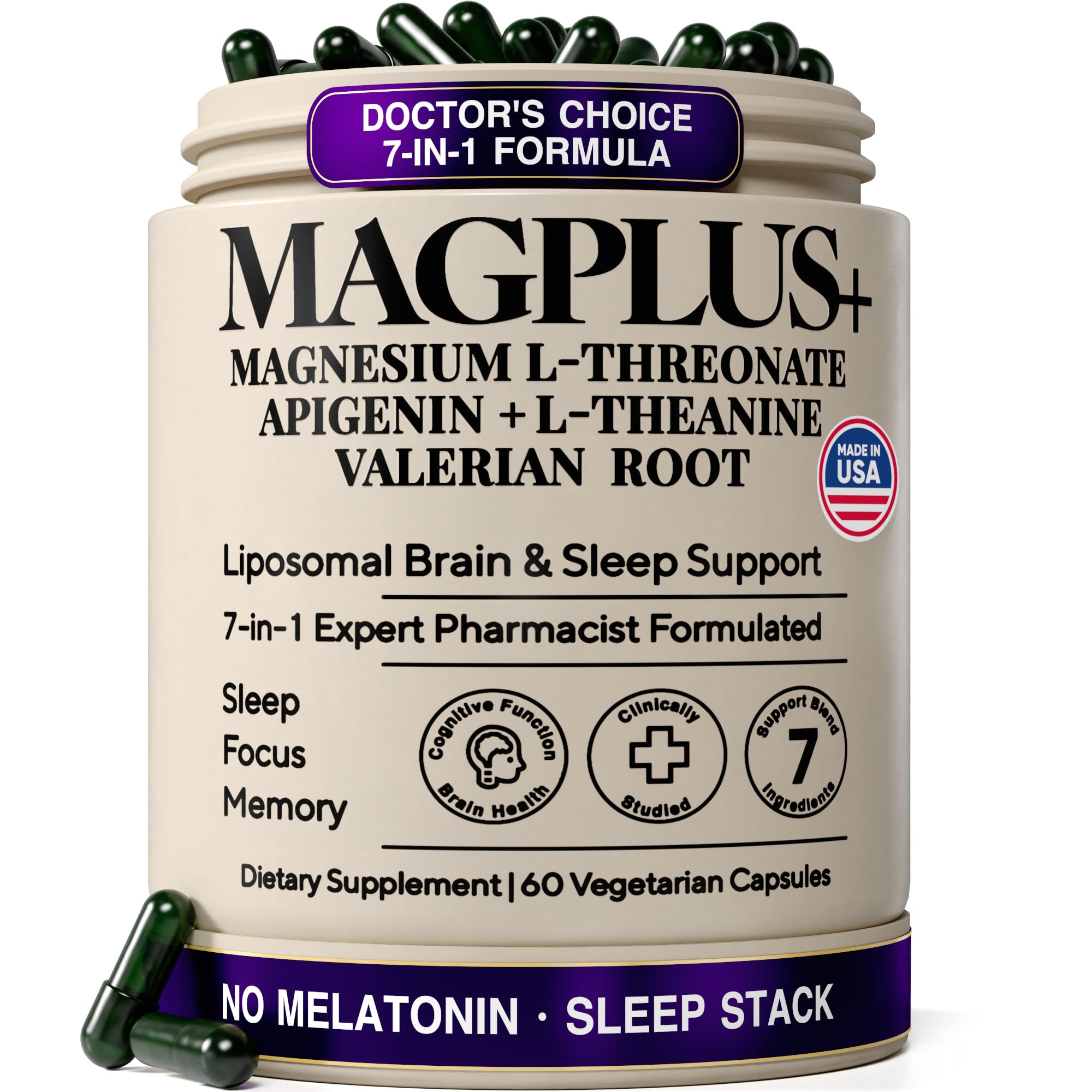 MagPlus+ Sleep and Brain Support Supplement

