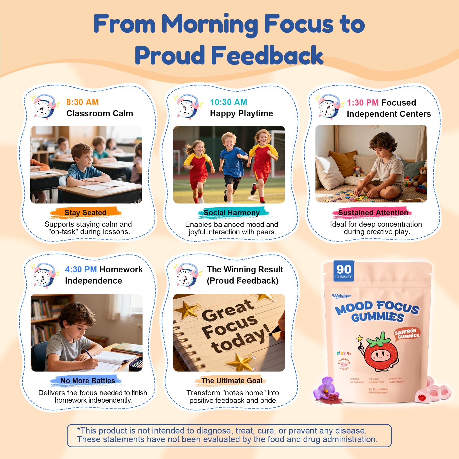 Welvigor Kids Mood & Focus Gummies


