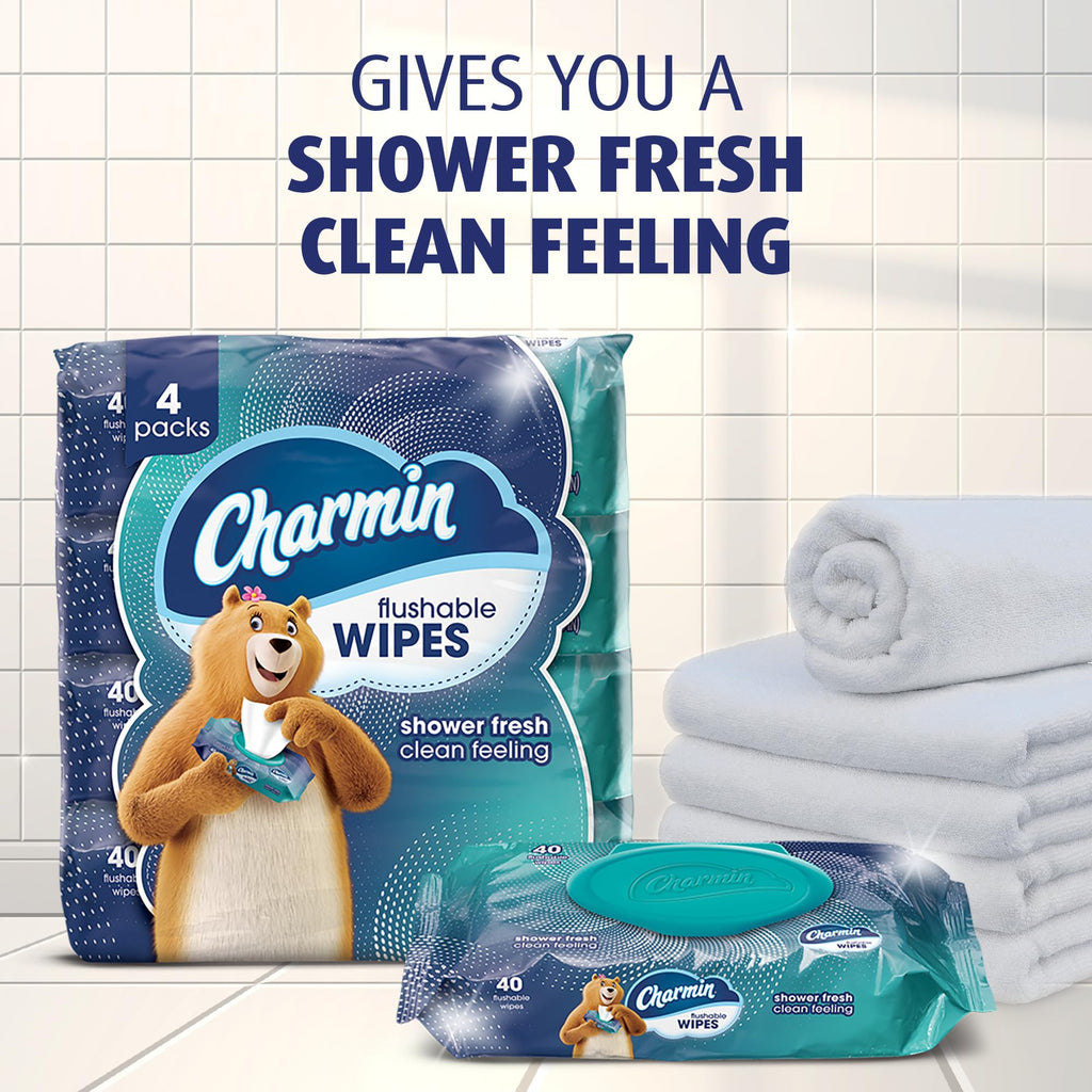 Charmin Flushable Wipes - Resealable, Portable

