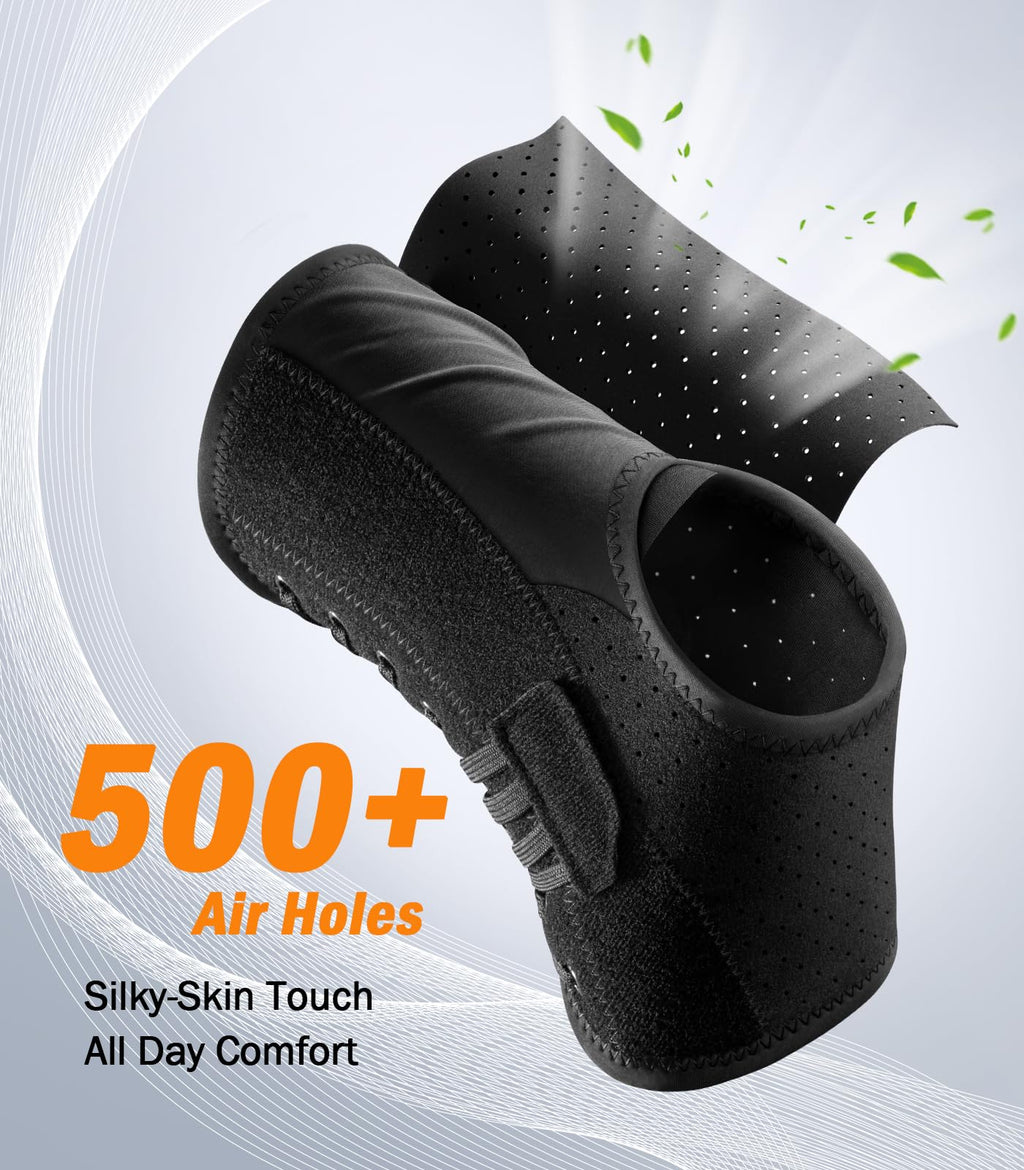 Slim-Fit Ankle Brace with Quick Lace Up and 2 Auto-Shaped Pads

