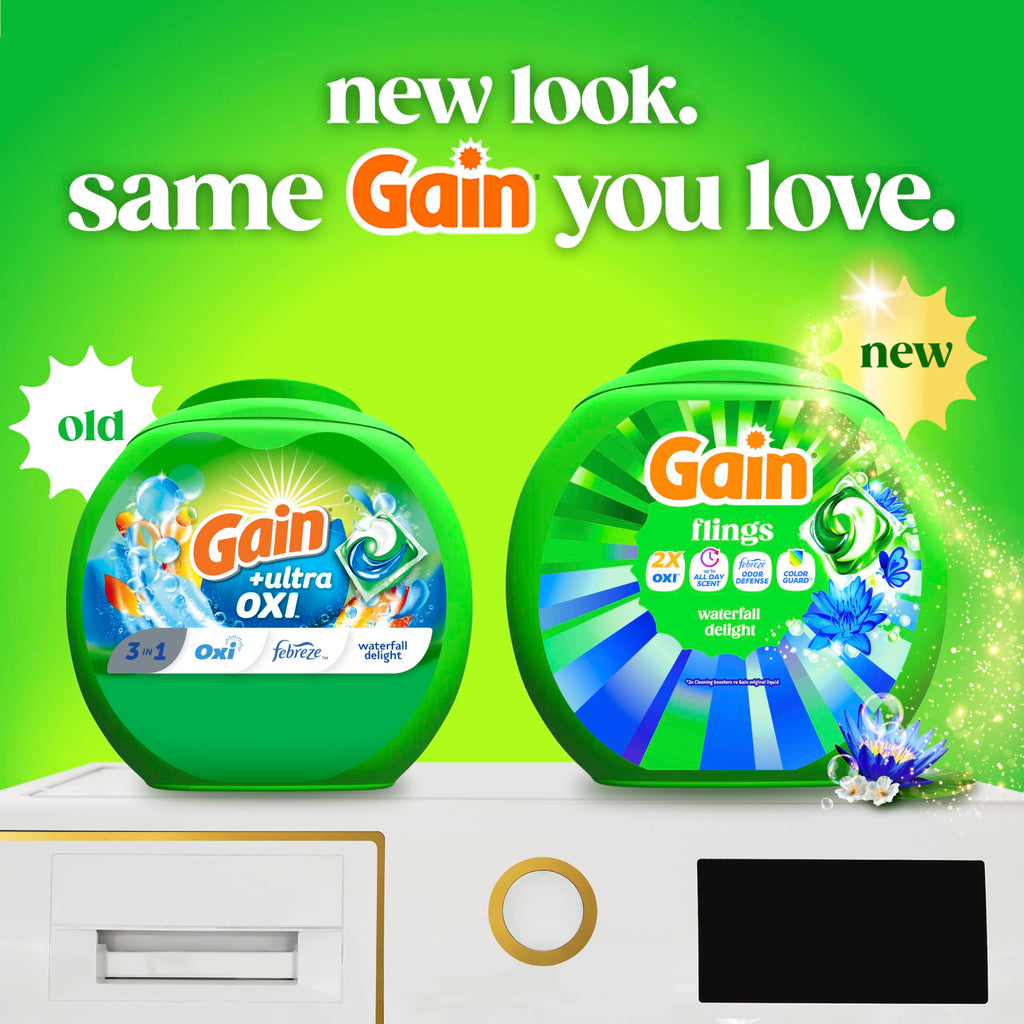 Gain Flings Waterfall Delight Laundry Pods 4-in-1

