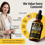 Herbify Mullein Drops Lung Cleanse | Respiratory Support

