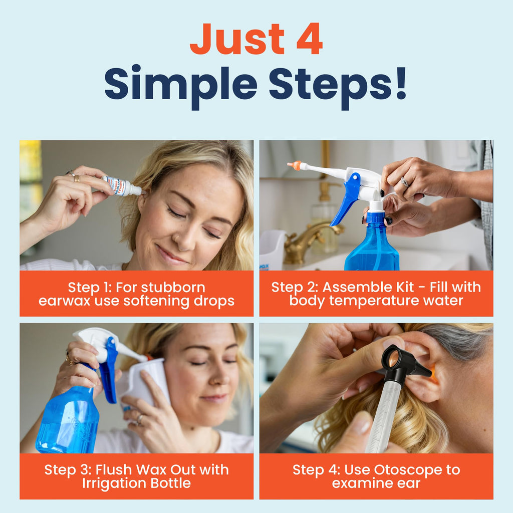 WaxBGone Ear Wax Removal Kit with Irrigation Tips


