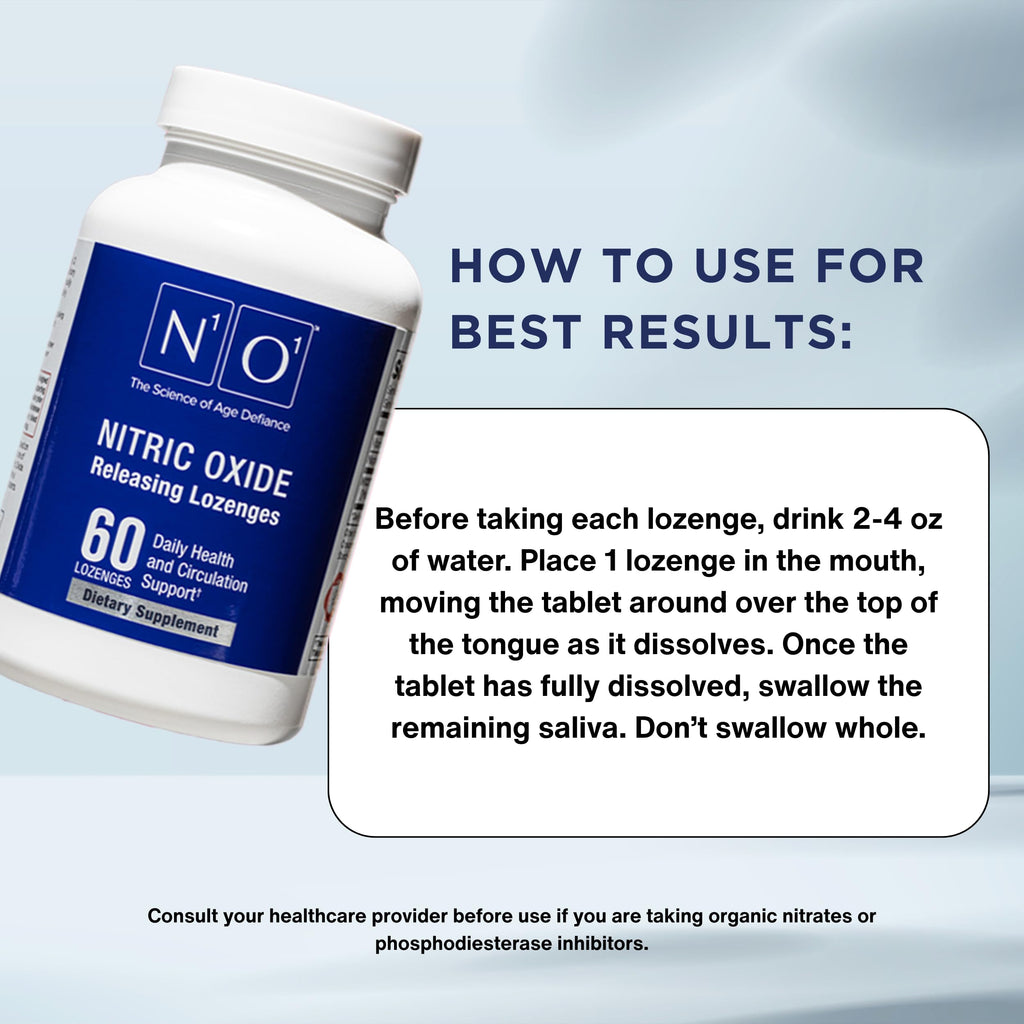 N1O1 Nitric Oxide Lozenges - Dissolvable Supplement


