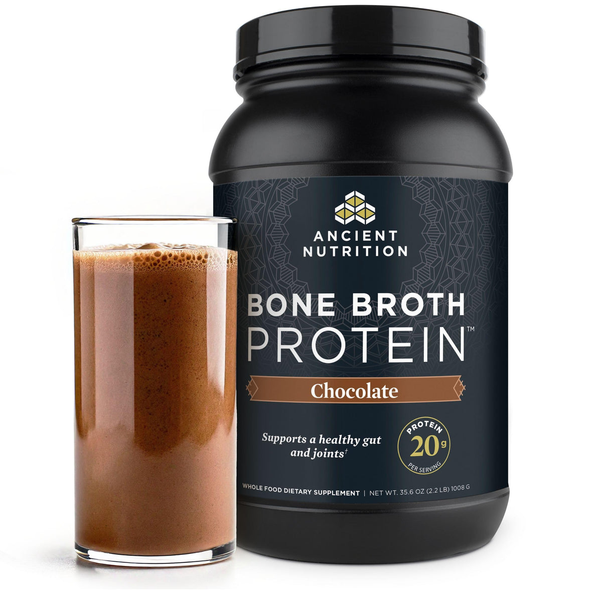 Ancient Nutrition Bone Broth Protein Powder with Hydrolyzed Collagen