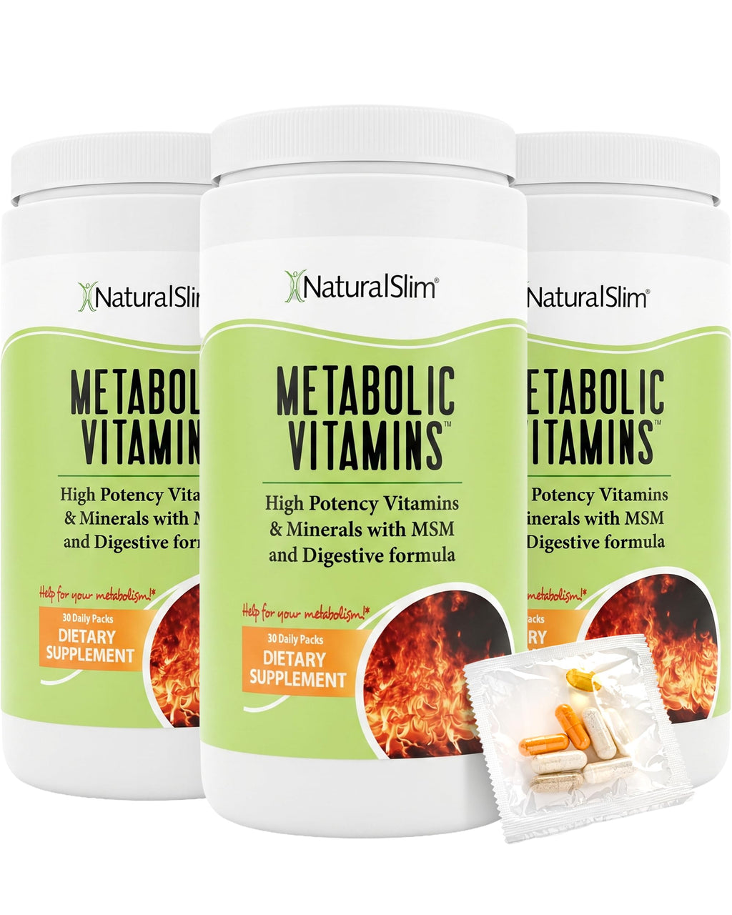 NaturalSlim Multivitamin for Men & Women with Enzymes
