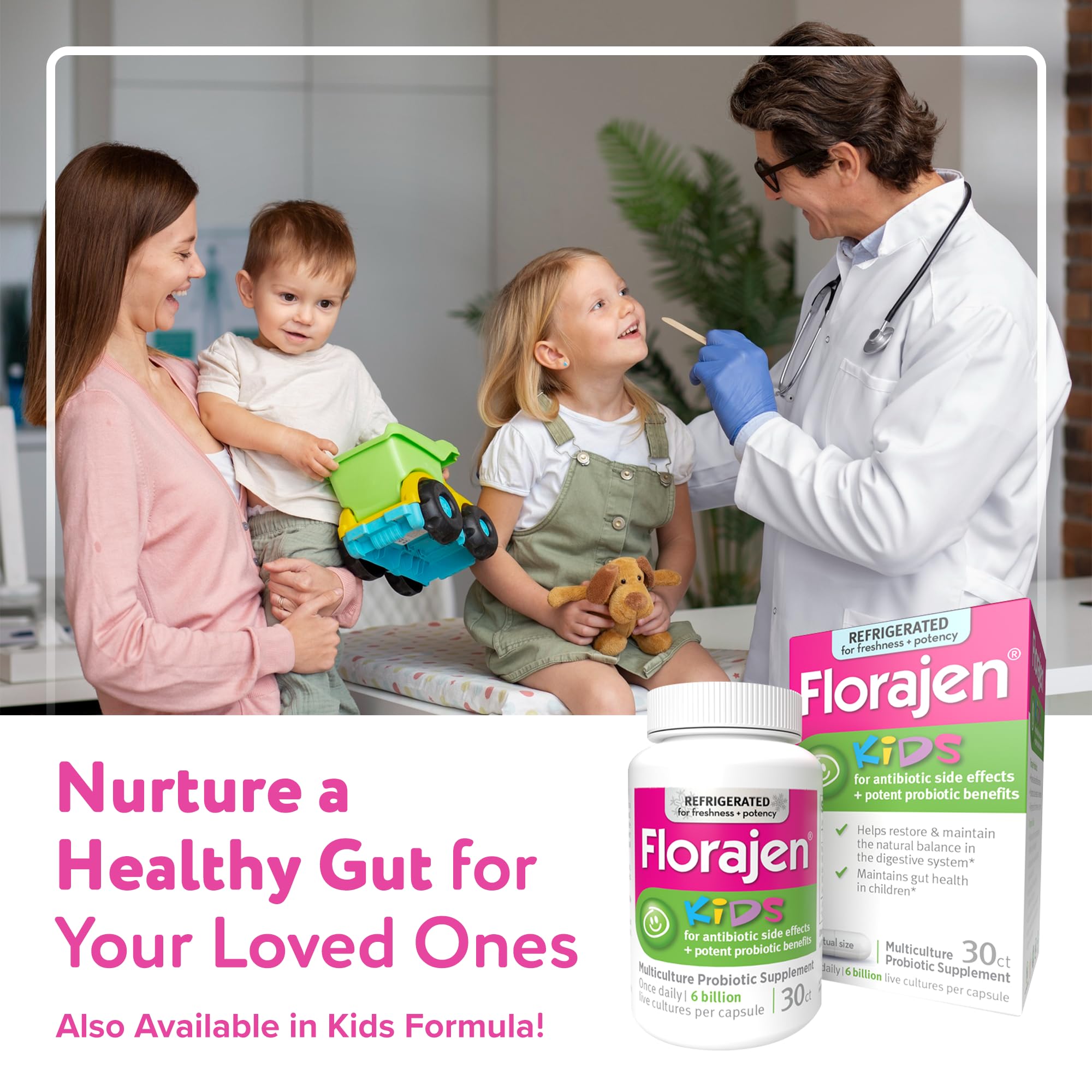Florajen Digestion Probiotics Refrigerated for Gut Balance

