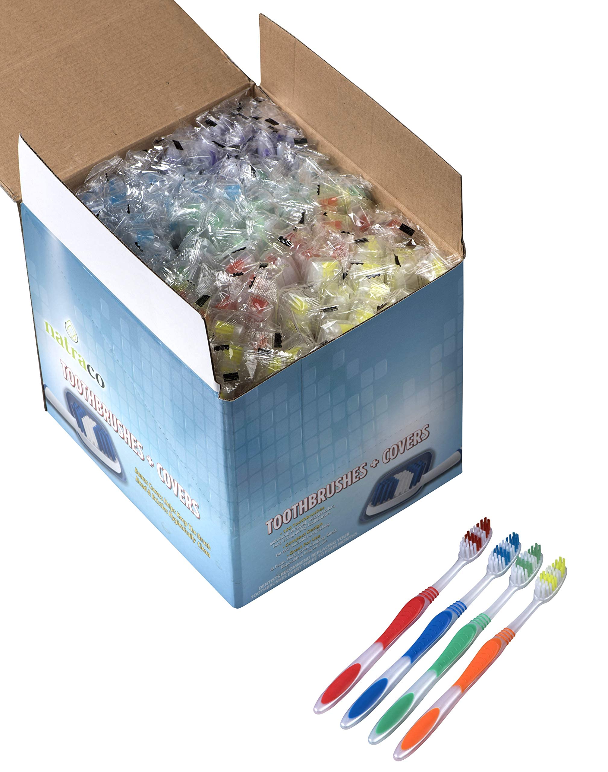 Disposable Toothbrush with Protective Covers

