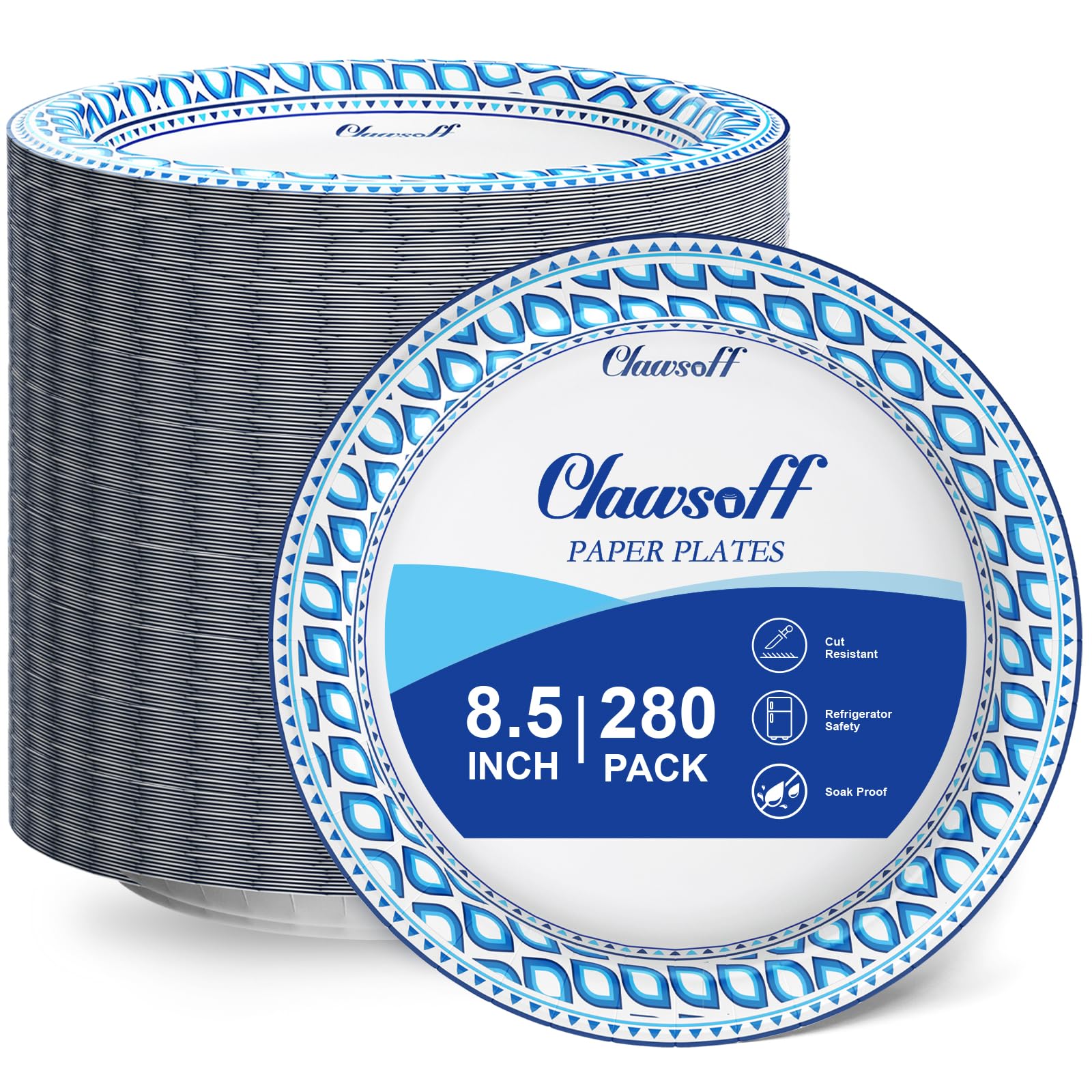 Clawsoff Disposable Paper Plates for Parties

