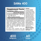 Jarrow SAM-e 400 mg Supplement for Joint Health & Mood

