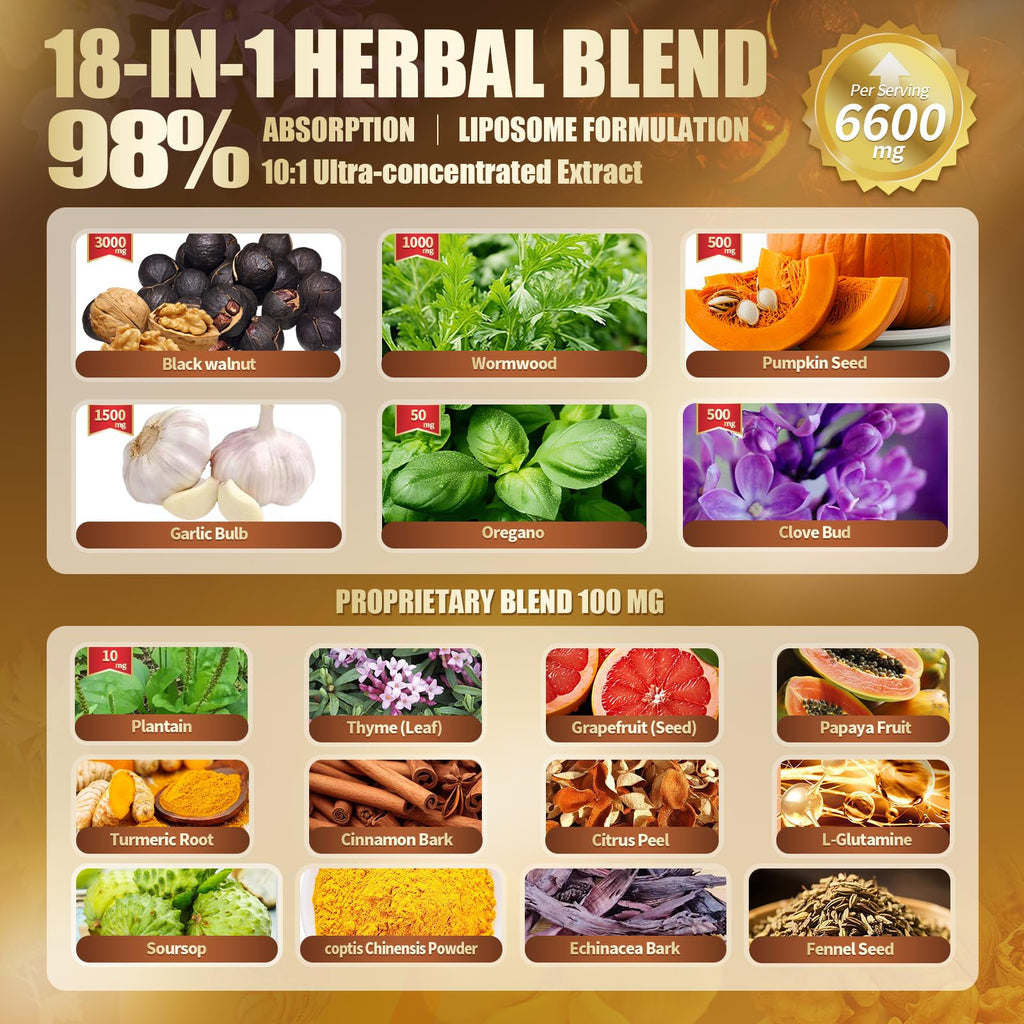 18-in-1 Herbal Digestive Cleanse with Wormwood

