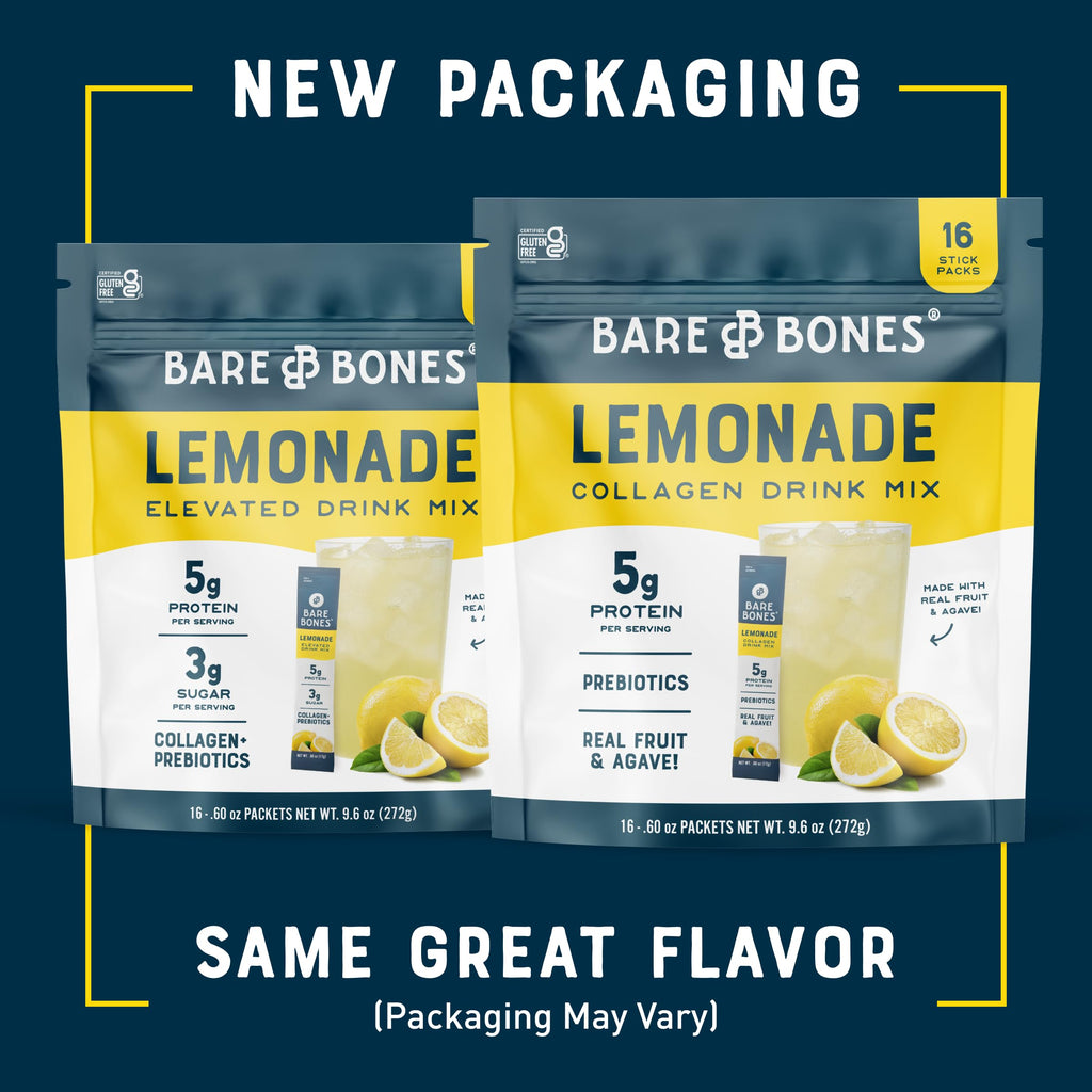 Bare Bones Collagen Drink Mix Sticks Gluten-Free

