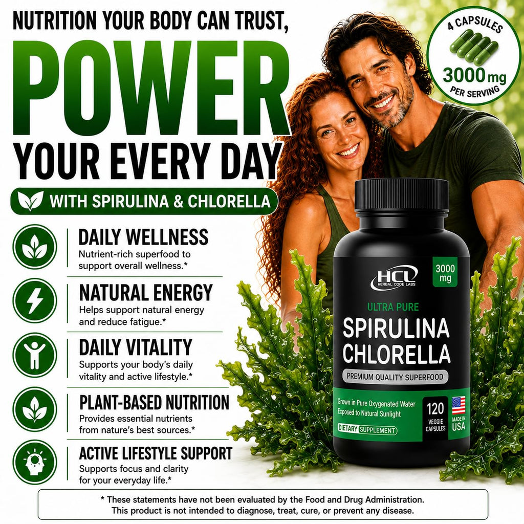 Chlorella Spirulina Capsule | Green Superfood

