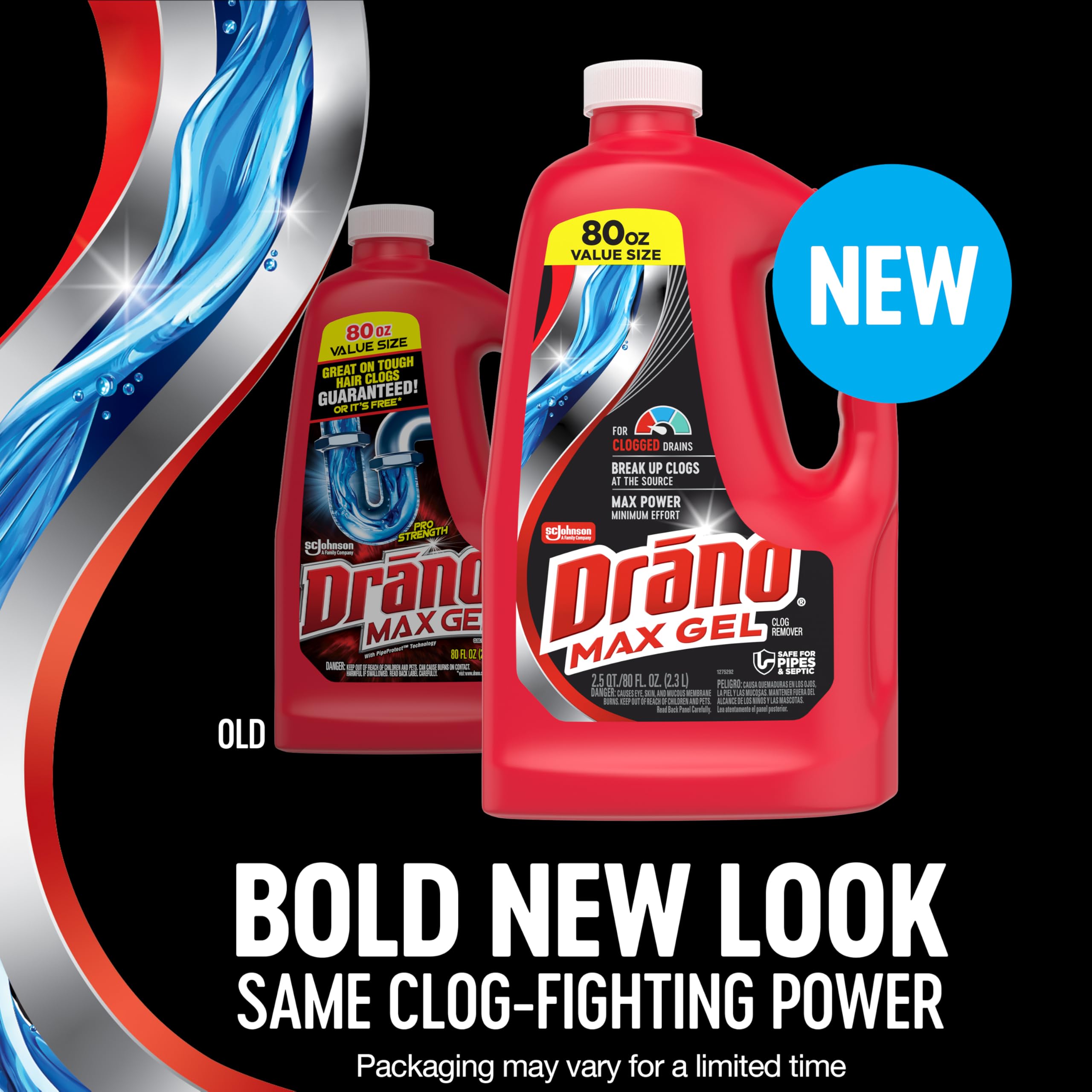 Drano Max Gel Drain Clog Remover & Cleaner | Fast-Acting

