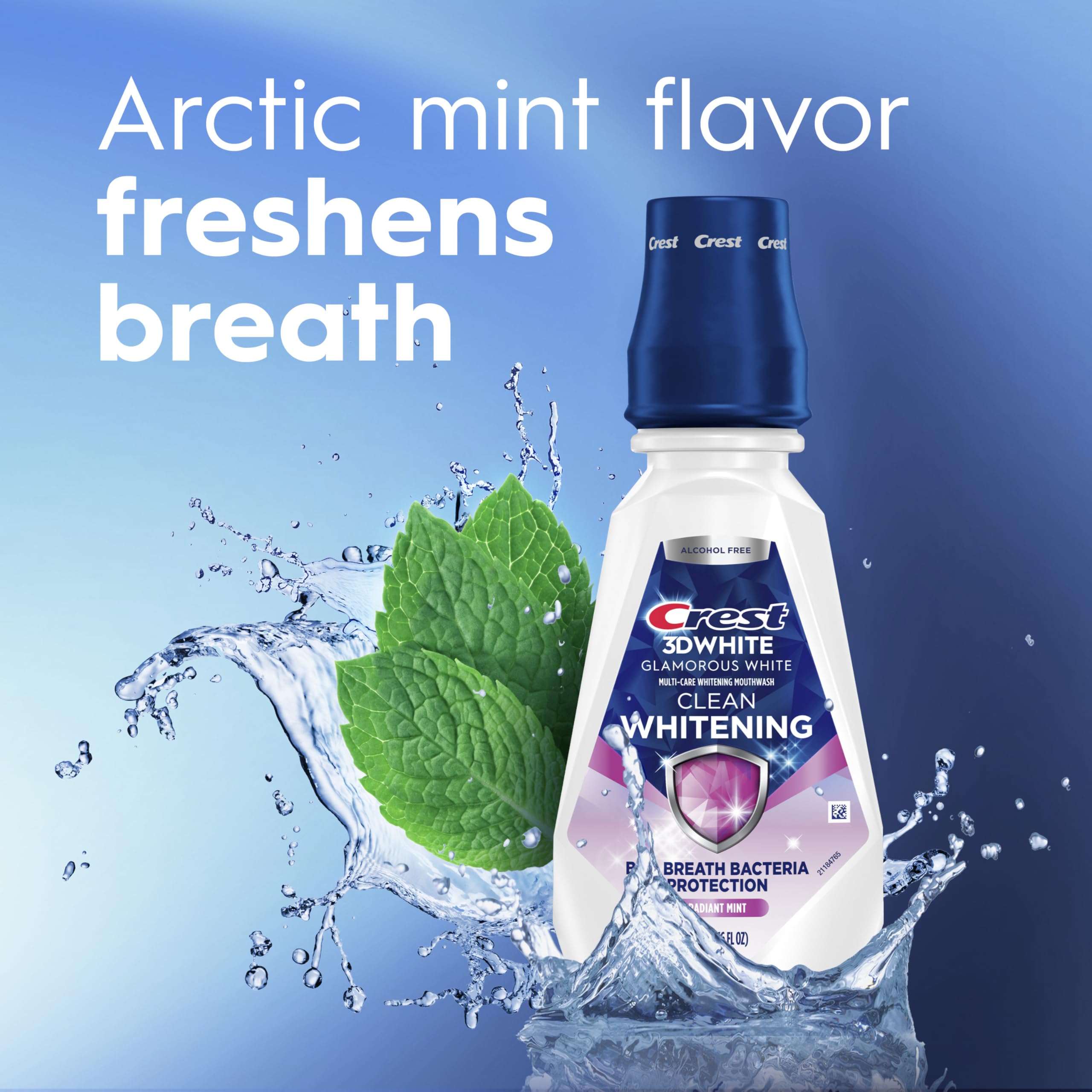 Crest 3D White Glamorous White Mouthwash Arctic Mint

