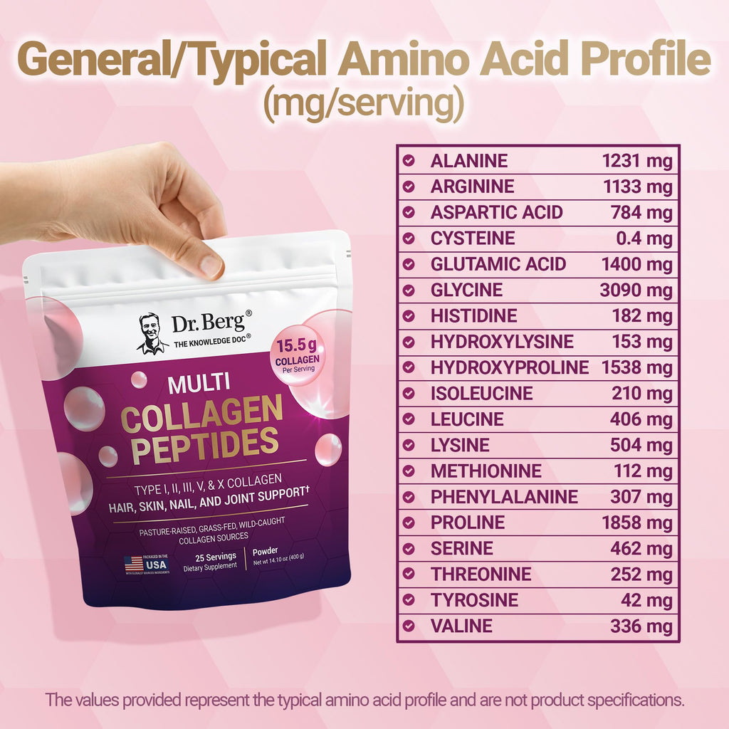 Dr. Berg Collagen Peptides Powder | Premium Formula

