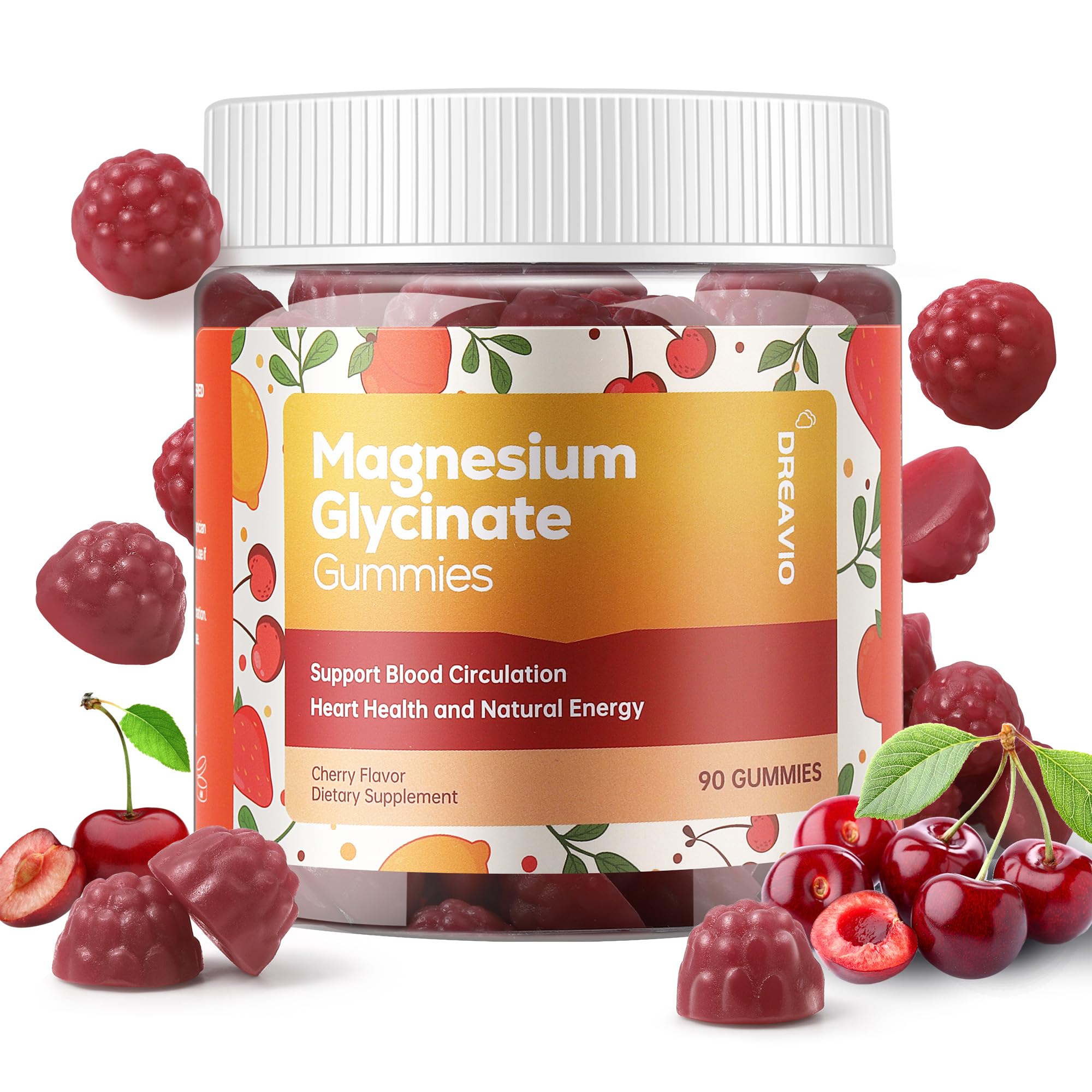 DREAVIO Magnesium Glycinate Gummies with Ashwagandha - Sugar Free

