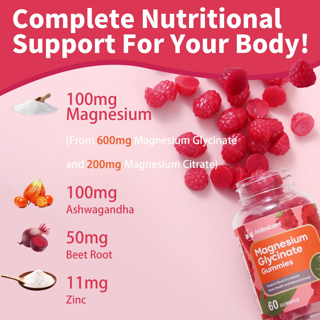 Magnesium Glycinate Gummies with Ashwagandha and Zinc

