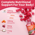Magnesium Glycinate Gummies with Ashwagandha and Zinc

